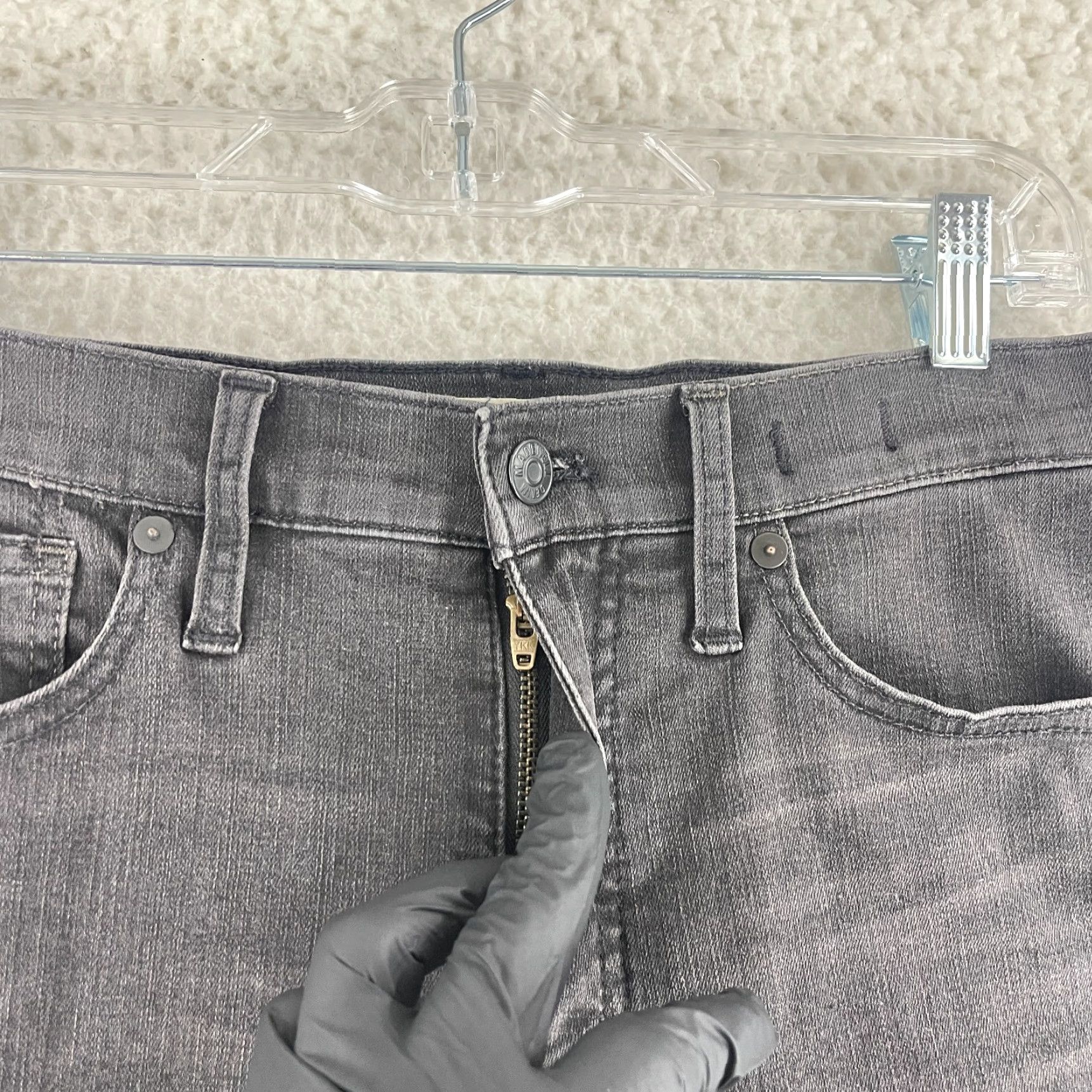 Madewell Madewell Black Denim 9" Mid-Rise Skinny Jeans Womens Size 27 Casual Size 27" / US 4 / IT 40 - 5 Thumbnail