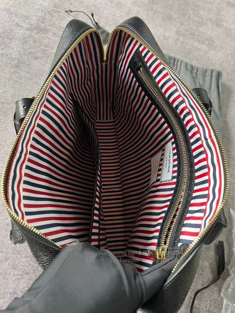 Thom Browne Thom Browne Lizard Patterned Striped Briefcase Size ONE SIZE - 8 Thumbnail