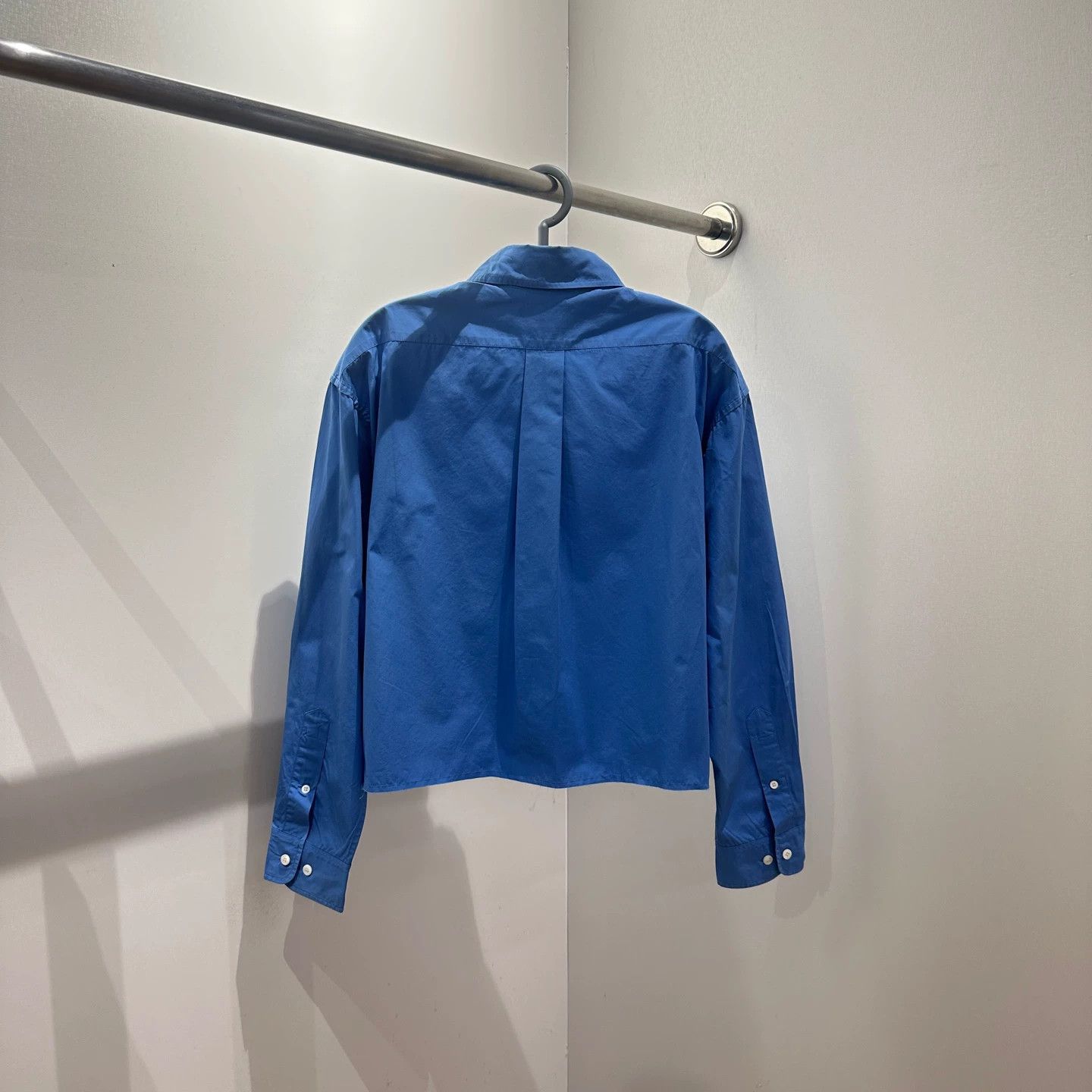 Miu Miu MIU MIU may684 Blue Embroidered Mini Logo Short Shirt 36 Size XS / US 0-2 / IT 36-38 - 2 Thumbnail