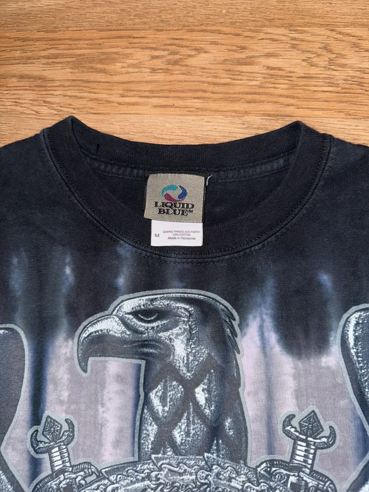 Band Tees VTG Slayer Liquid Blue Tag Tie Dye Eagle T Shirt Size M Size US M / EU 48-50 / 2 - 3 Thumbnail