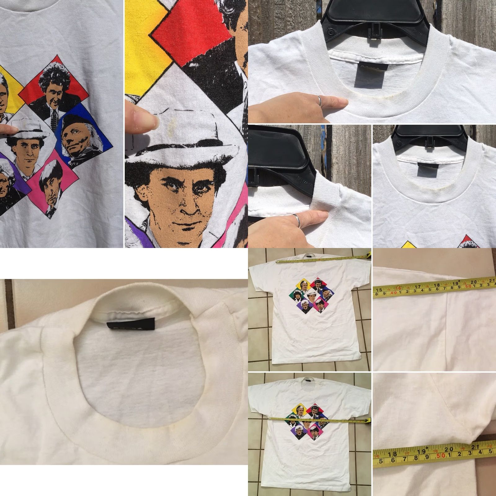 Vintage VINTAGE Screen Stars White Graphic Tee XL Men 1980s TShirt Public Television San Jose Celebrity Faces 80s Size US XL / EU 56 / 4 - 8 Thumbnail