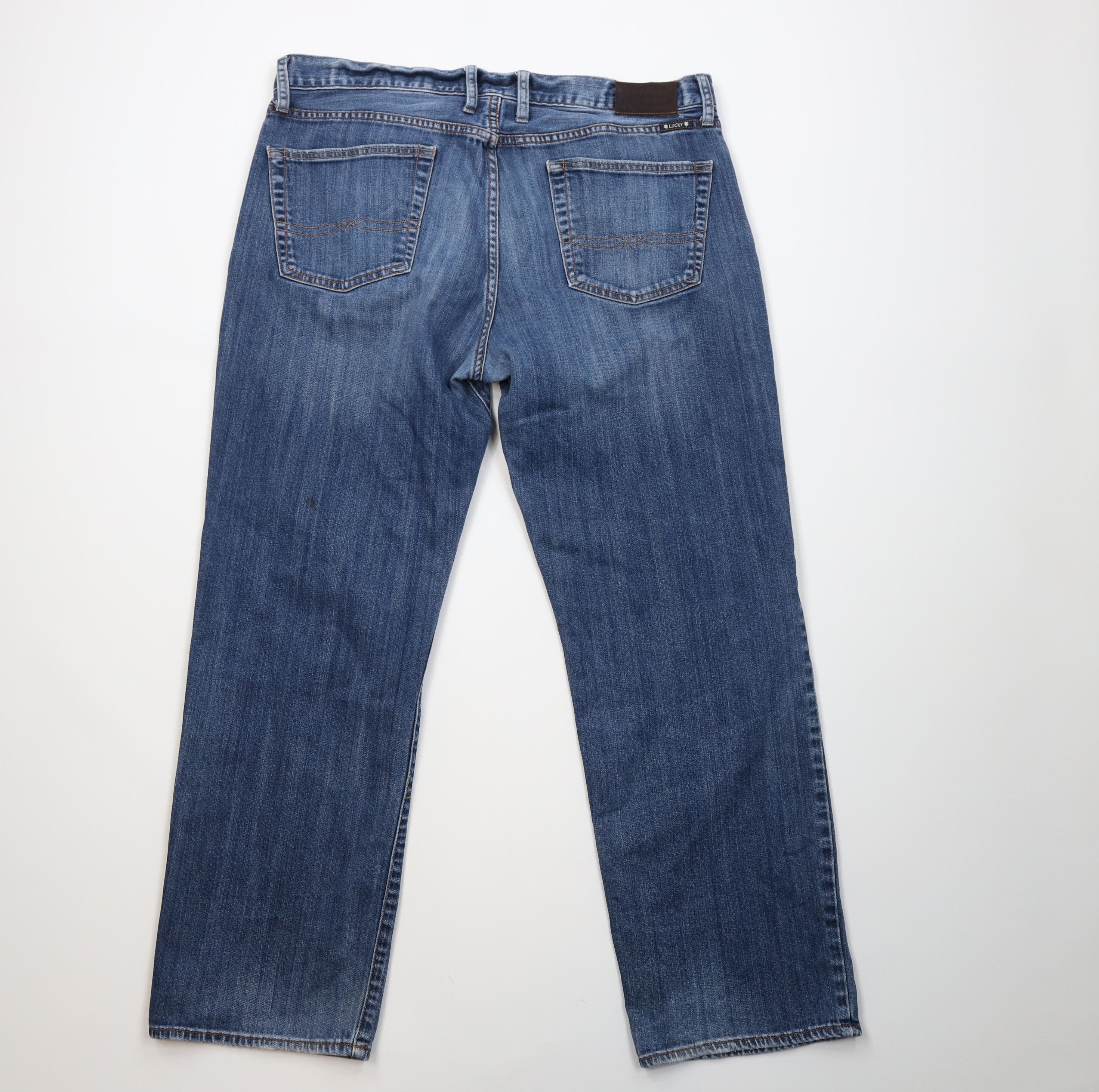 Lucky Brand Vintage Lucky Brand 361 Vintage Straight Wide Leg Jeans Blue Size US 38 / EU 54 - 9 Thumbnail