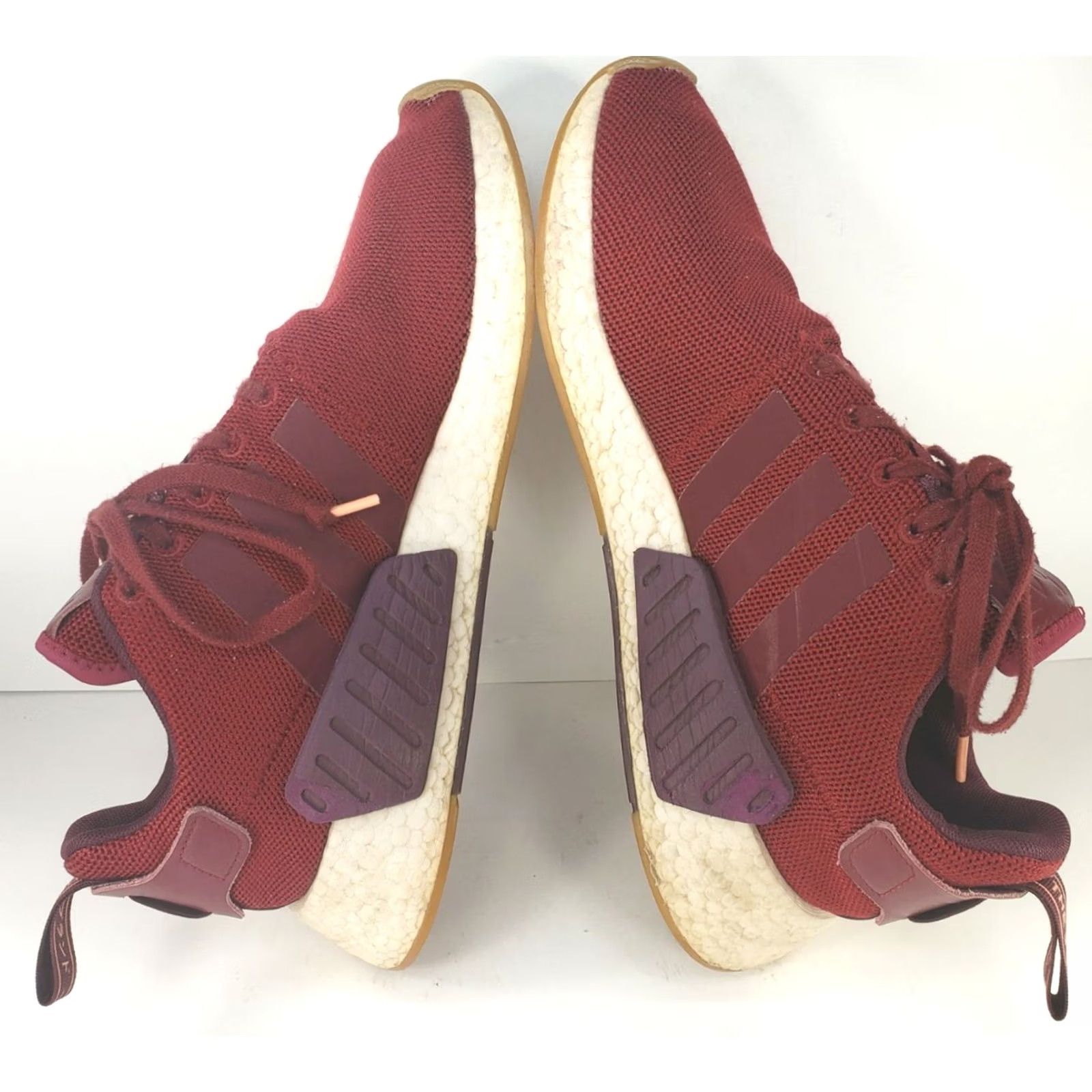 Adidas Adidas NMD R2 Sneaker Mens 9.5M Burgundy Ultraboost CQ2404 Athletic Casual Shoes Size US 9 / EU 42 - 7 Thumbnail