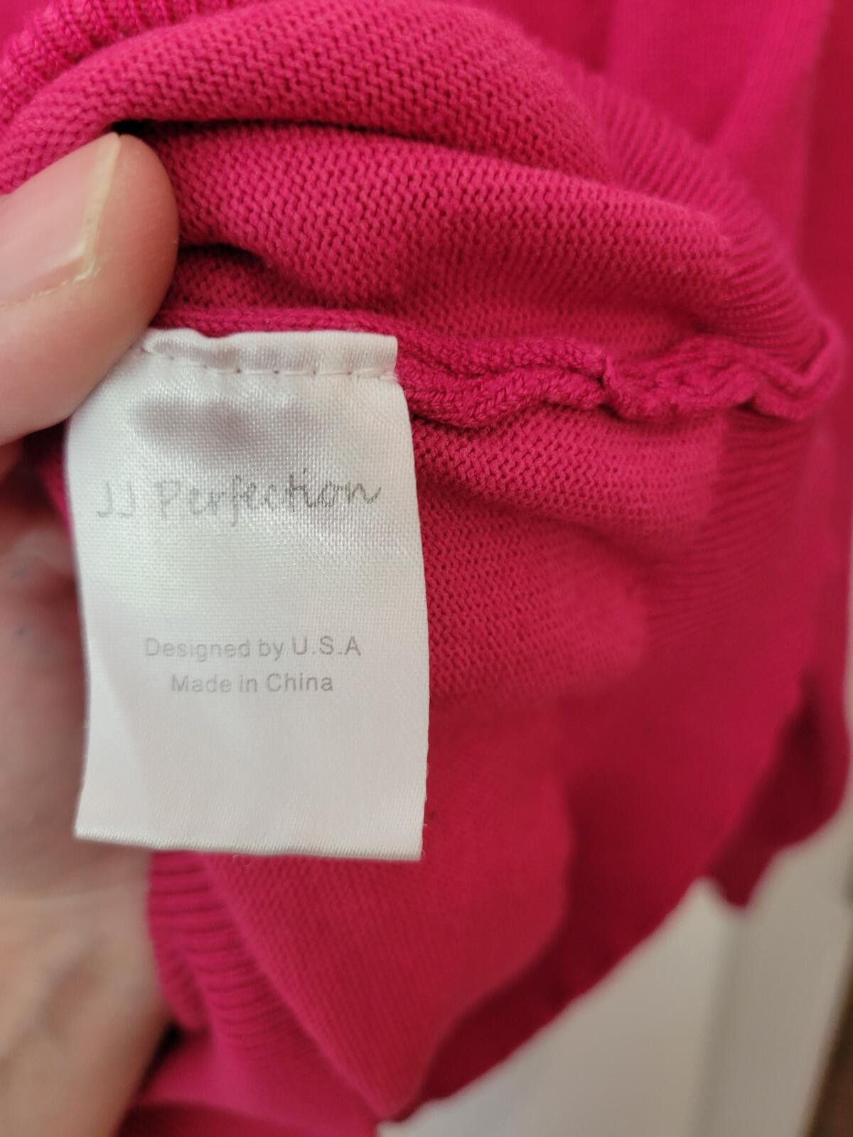 Other JJ Perfection Pink V-Neck Sweater Size M / US 6-8 / IT 42-44 - 3 Thumbnail