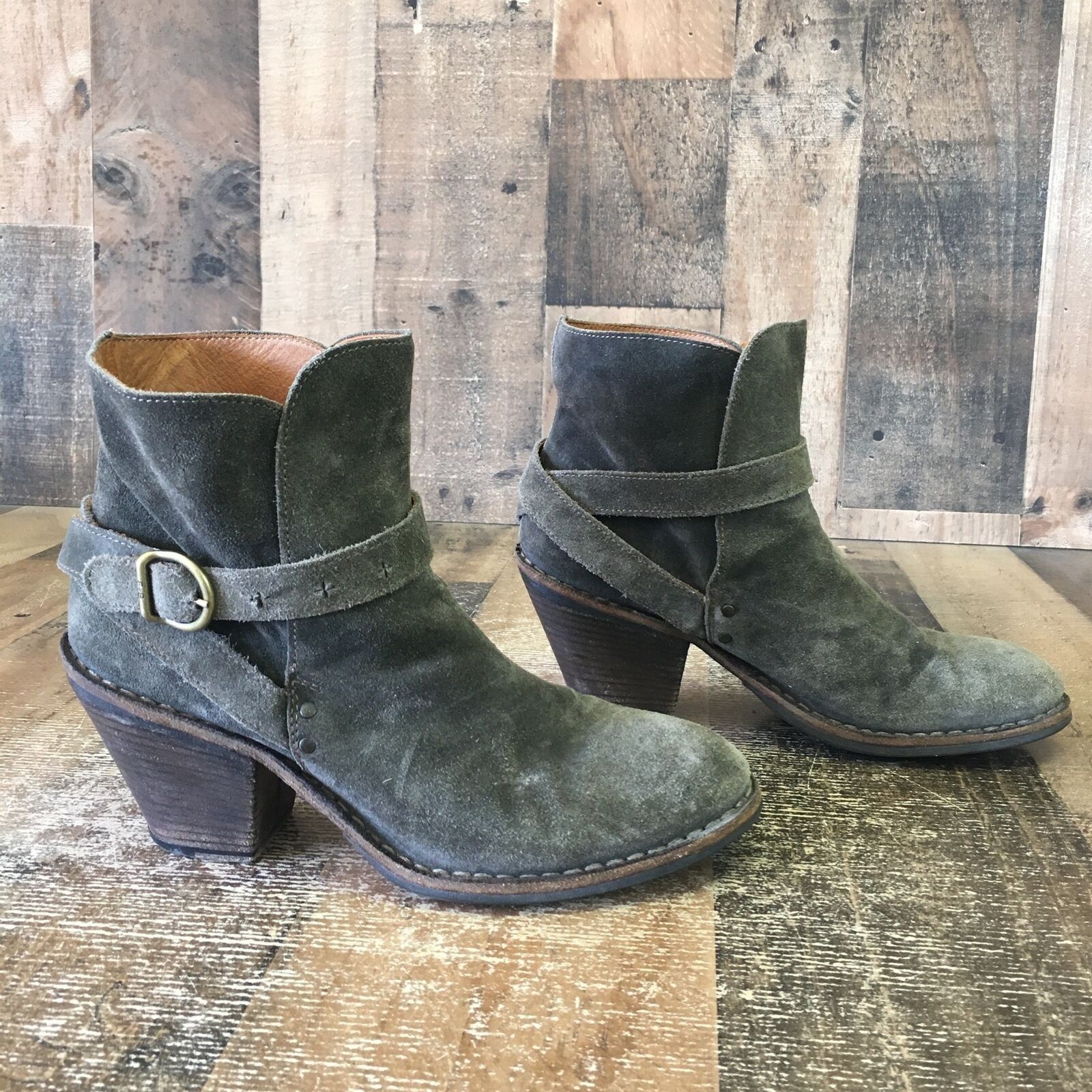 Fiorentini + Baker Fiorentini Baker Gray Suede Ankle Boots Womens EUR 38 US 8 Size US 8 / IT 38 - 11 Thumbnail