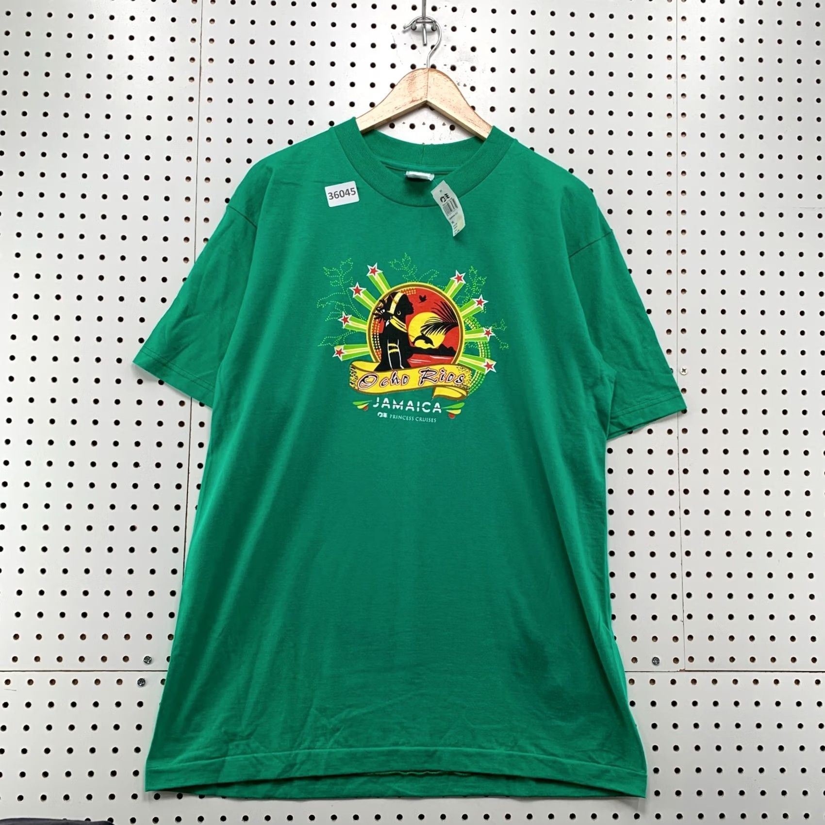Vintage VINTAGE Princess Cruises Jamaica Shirt Mens XL Green Single Stitch T-Shirt Size US XL / EU 56 / 4 - 2 Thumbnail