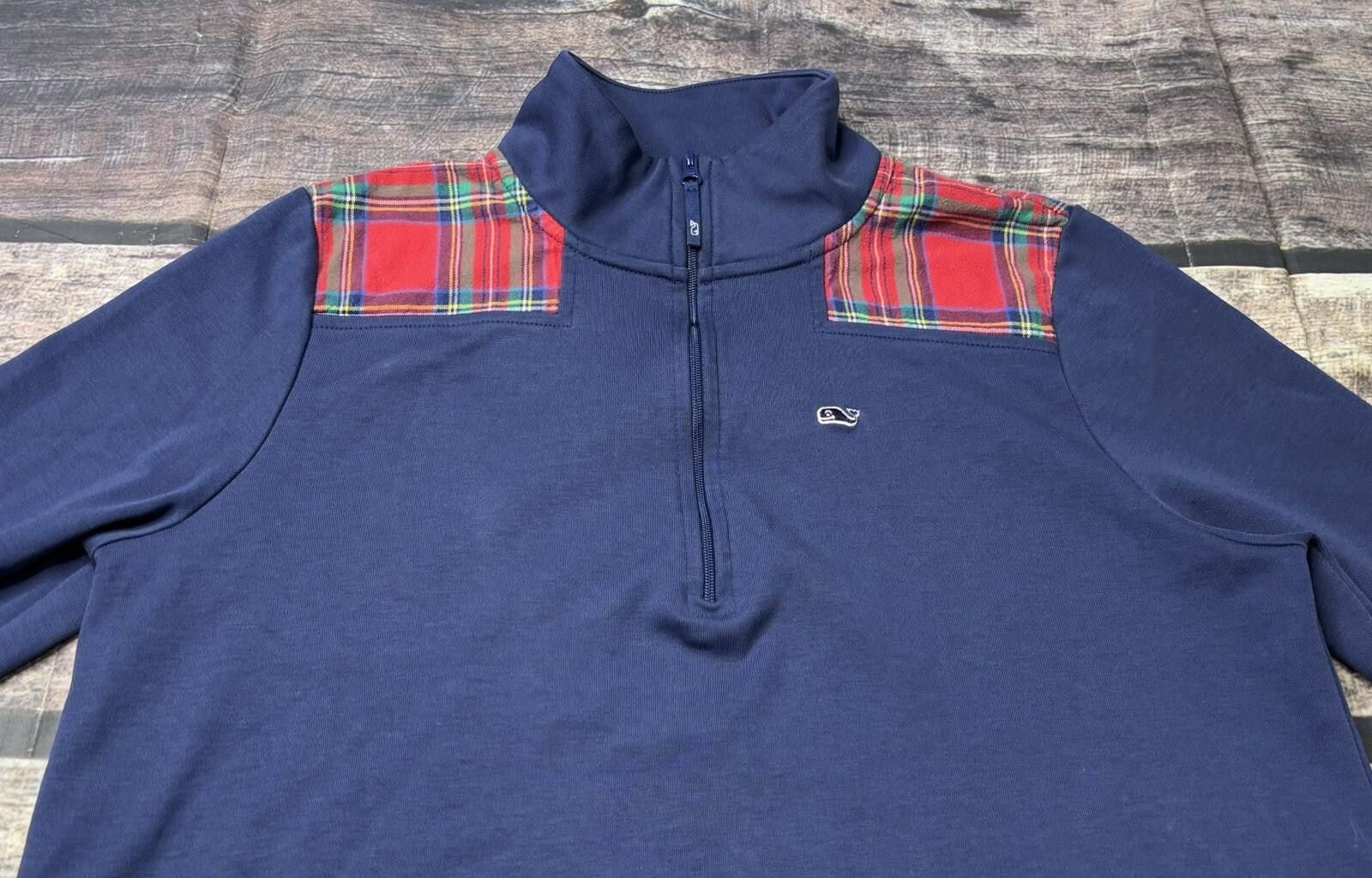 Vineyard Vines Vineyard Vines Sweater Men's Medium 1/4 Zip Pullover Pockets Size US M / EU 48-50 / 2 - 4 Thumbnail