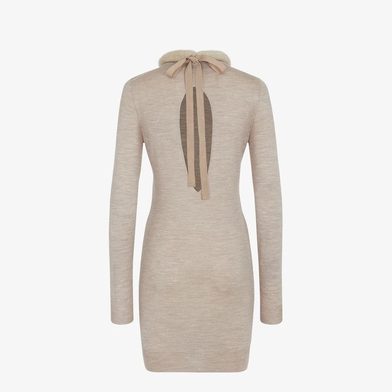 Fendi o1s1wg110326 Dress in Beige Size XL / US 12-14 / IT 48-50 - 2 Thumbnail