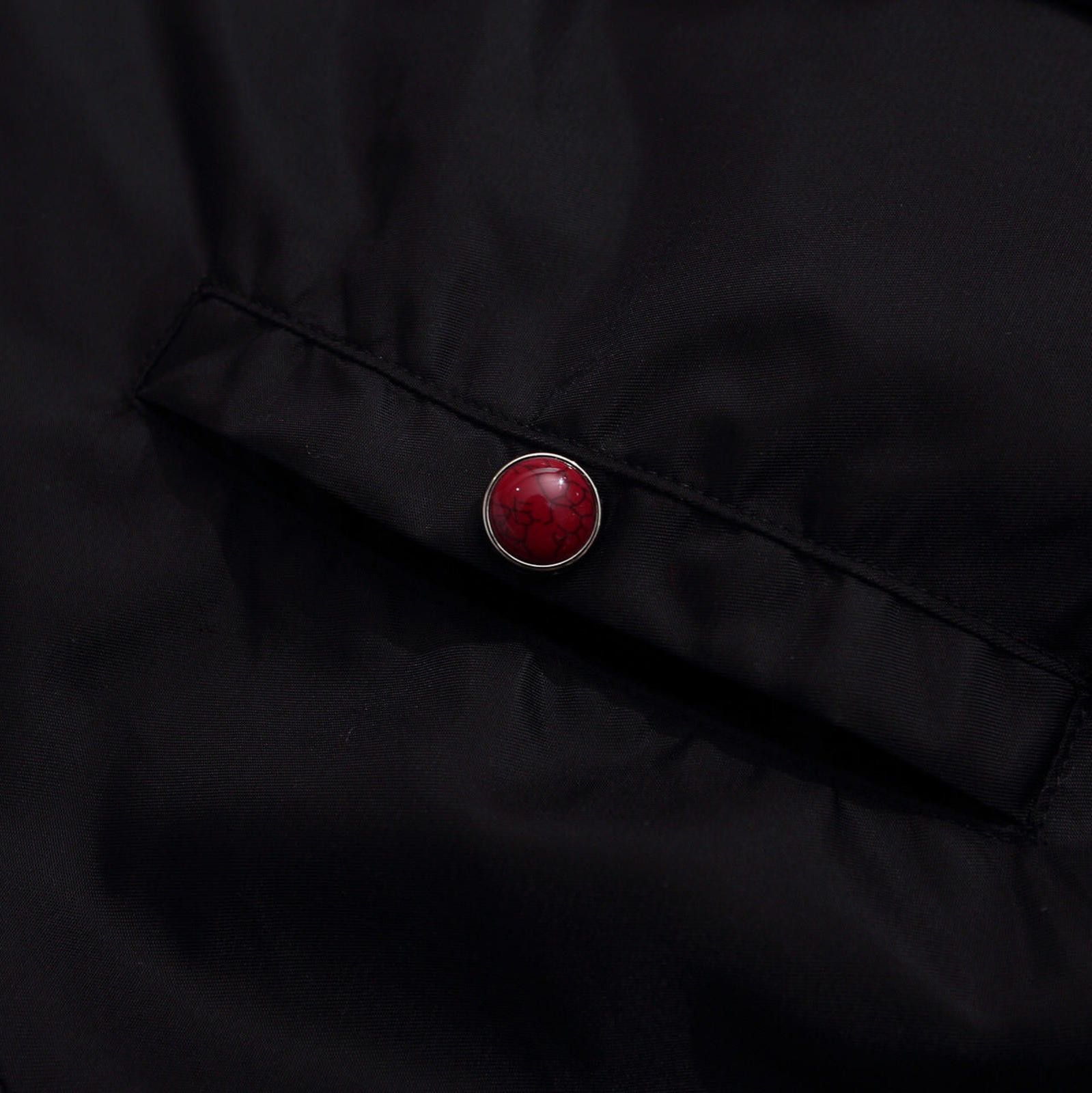 Japanese Brand Burgundy Cropped Puffer Jacket with Faux Fur Collar Size M / US 6-8 / IT 42-44 - 3 Thumbnail