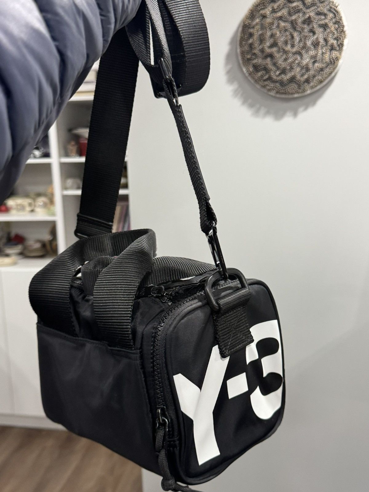 Y-3 adidas x Y-3 Yohji Yamamoto Crossbody Mini Duffel Bag Black Size ONE SIZE - 6 Thumbnail