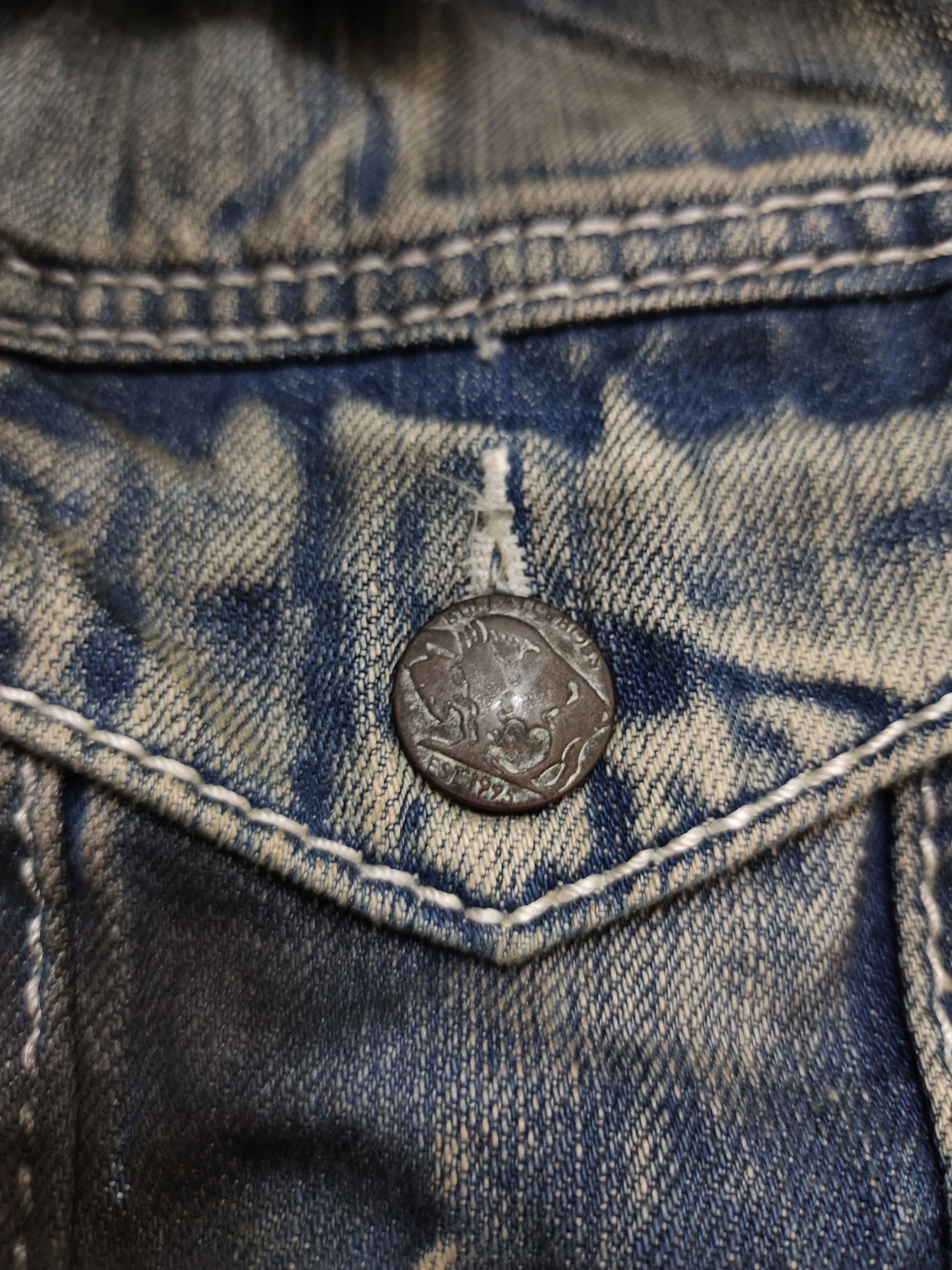 BUFFALO BOBS Buffalo Bobs Clawmark Waxed Denim Jacket Size US S / EU 44-46 / 1 - 18 Thumbnail