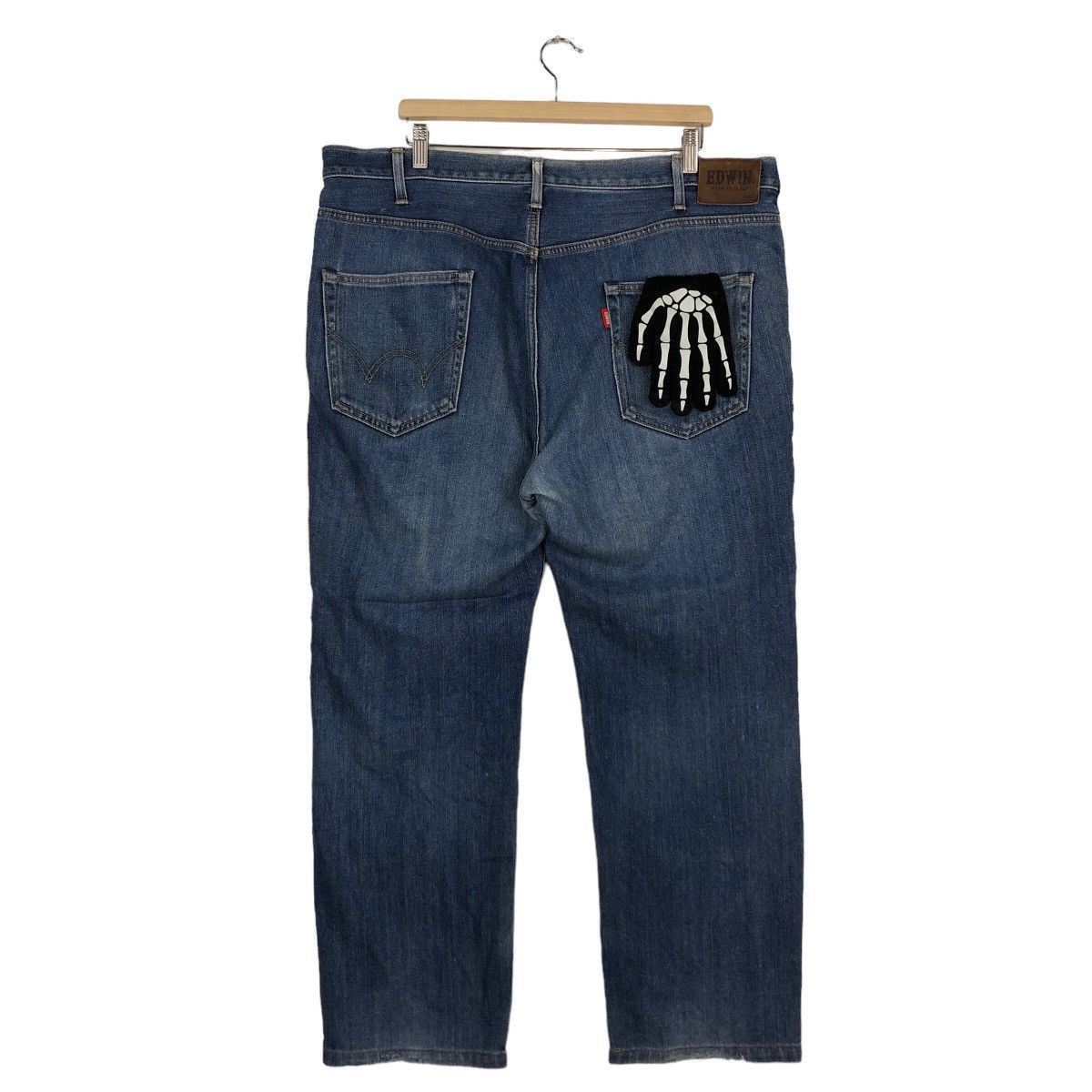 Edwin 🔥90’s VINTAGE EDWIN MADE IN JAPAN DISTRESSED DENIM DESIGN Size US 39 - 7 Thumbnail