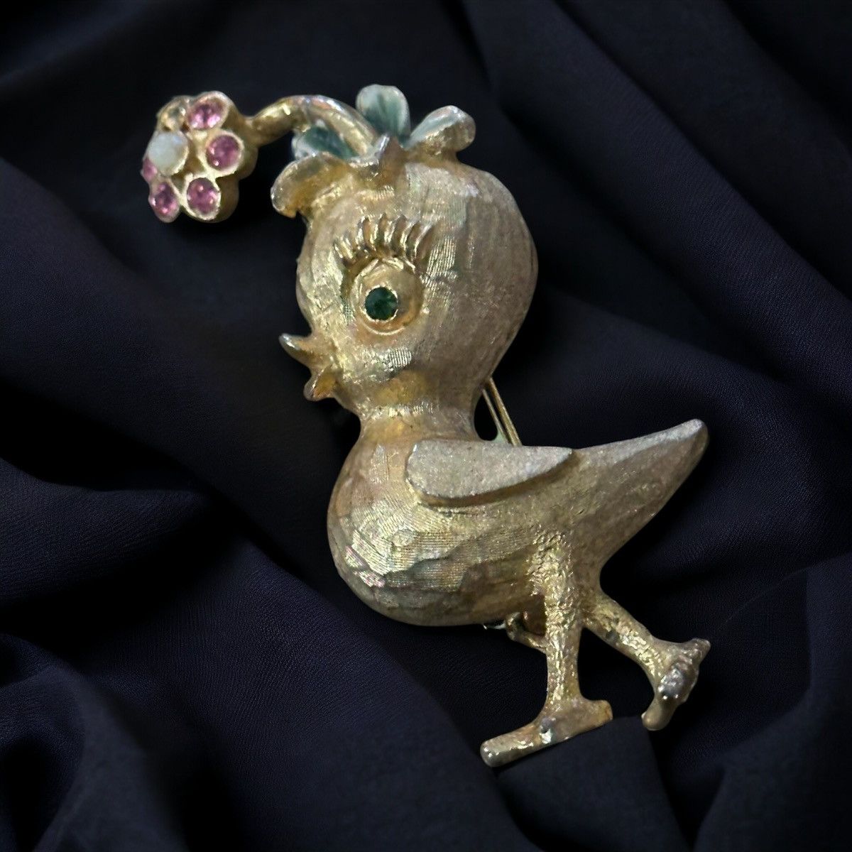 Vintage Vintage MYLU chick with flower brooch Size ONE SIZE - 1 Thumbnail
