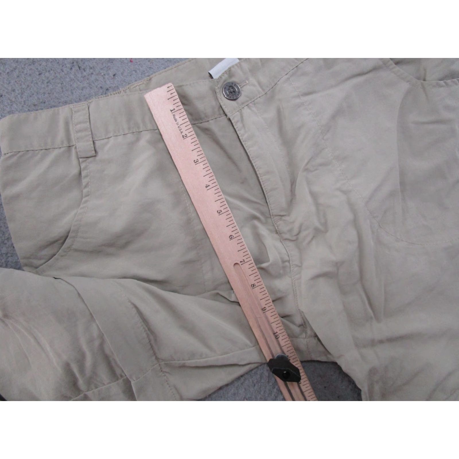 Vintage White Sierra Nylon Convertible Men's Pants XL Inseam 31" Beige Cargo Pocket Straight Regular Summer Spring Fall Clothing Men Size US 36 / EU 52 - 7 Thumbnail