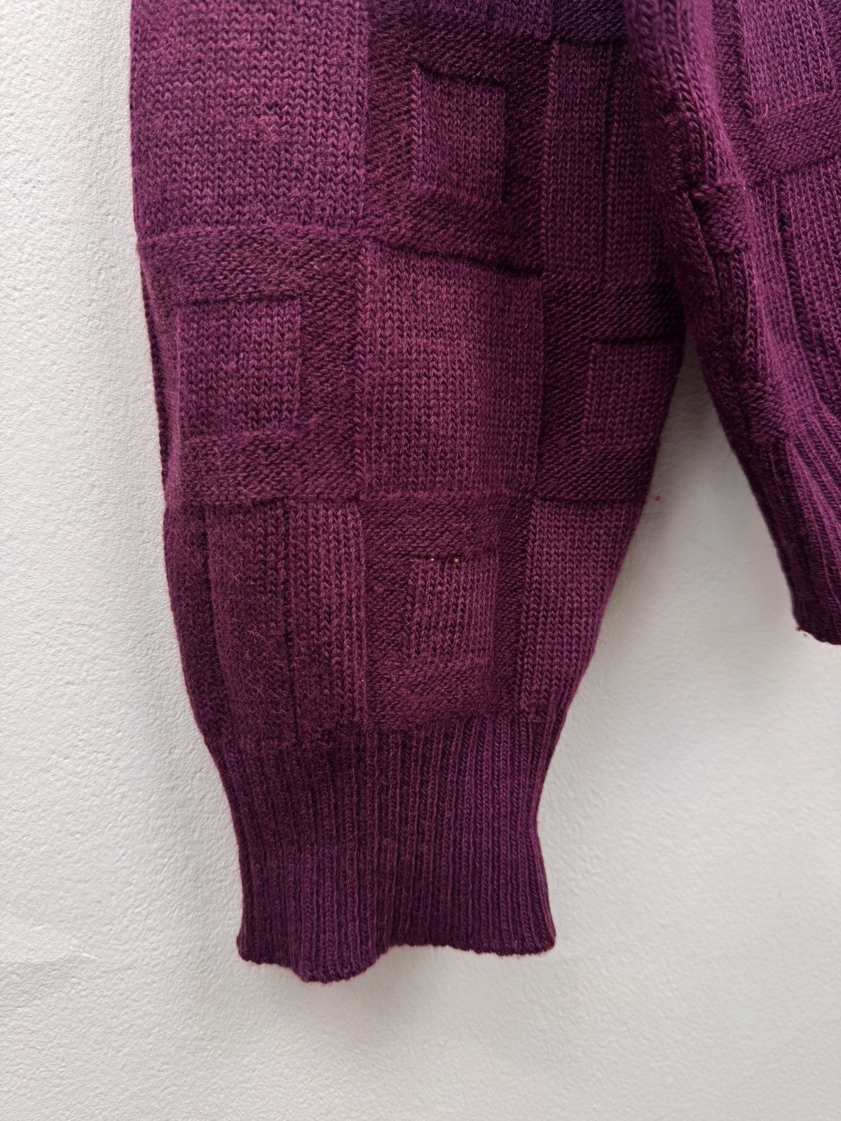 Lacoste Lacoste Men Crew Neck Sweater Vintage Burgundy Size L Size US L / EU 52-54 / 3 - 3 Thumbnail