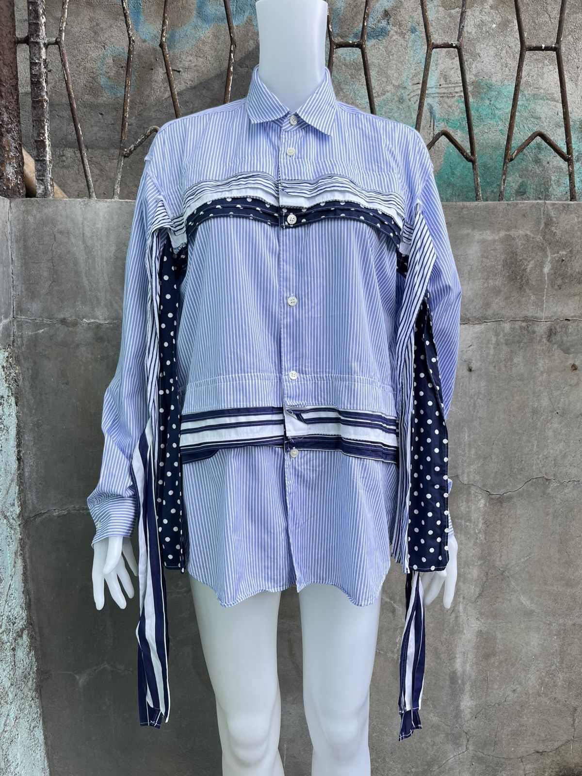Comme des Garcons SHIRT Panel Patchwork Shirt Size US S / EU 44-46 / 1 - 1 Thumbnail