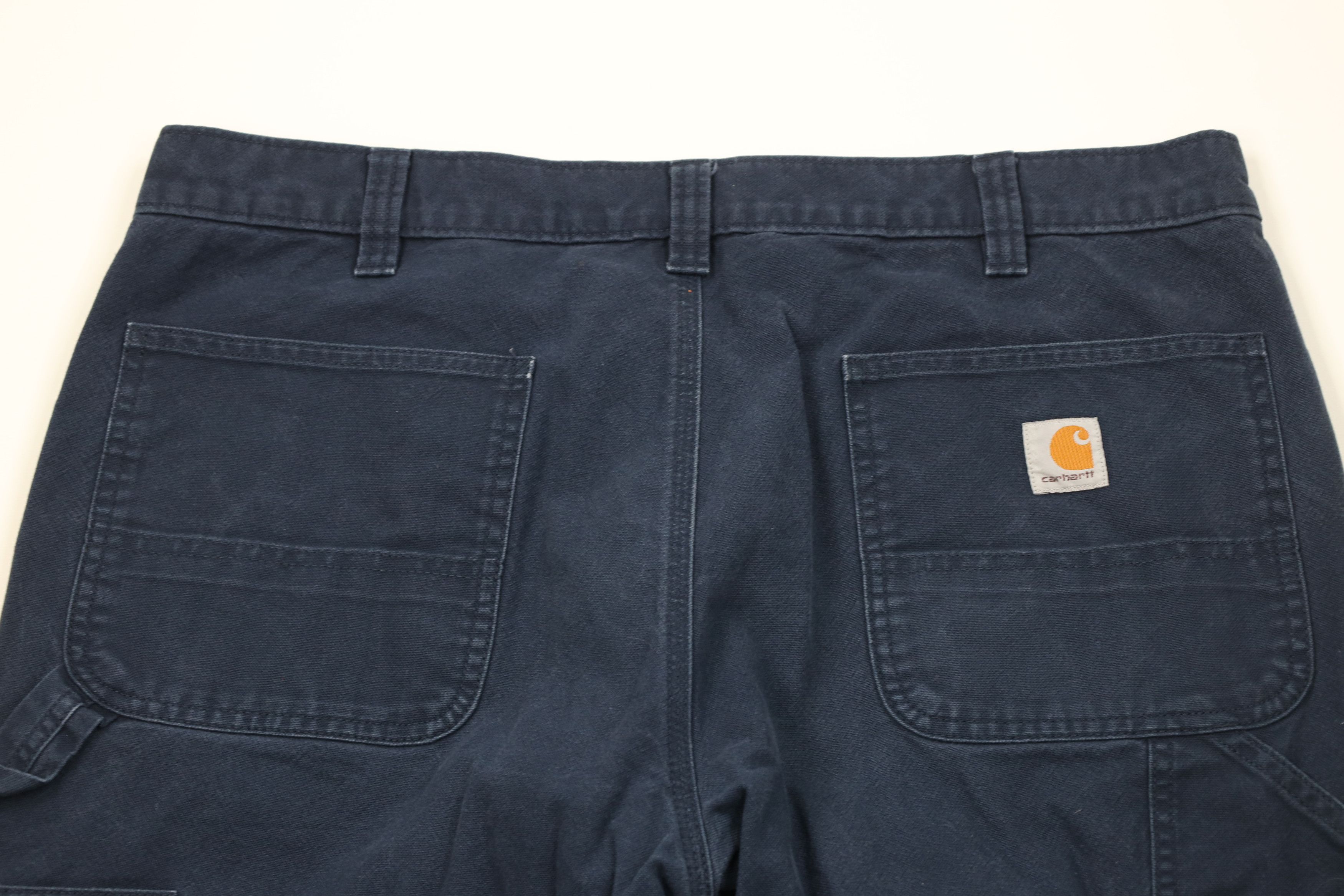 Carhartt Vintage Y2K Carhartt Wide Leg Dungaree Pants Navy Blue Size US 38 / EU 54 - 12 Thumbnail
