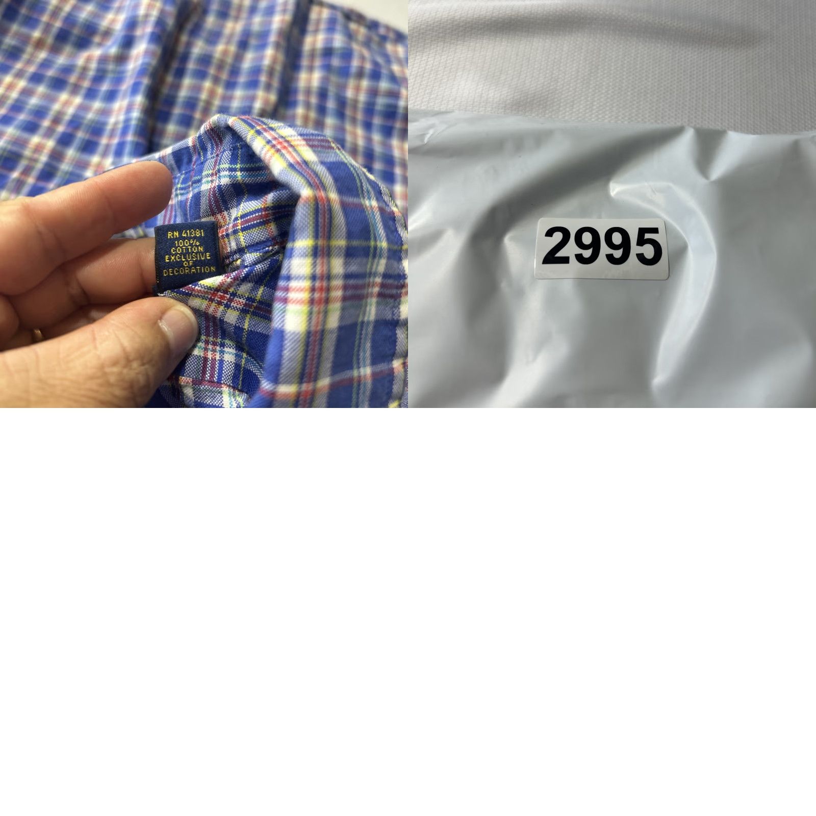 Polo Ralph Lauren Polo Ralph Lauren Shirt Mens L Blue Plaid Oxford Button-Down Button-Up Casual Business Size US L / EU 52-54 / 3 - 8 Thumbnail