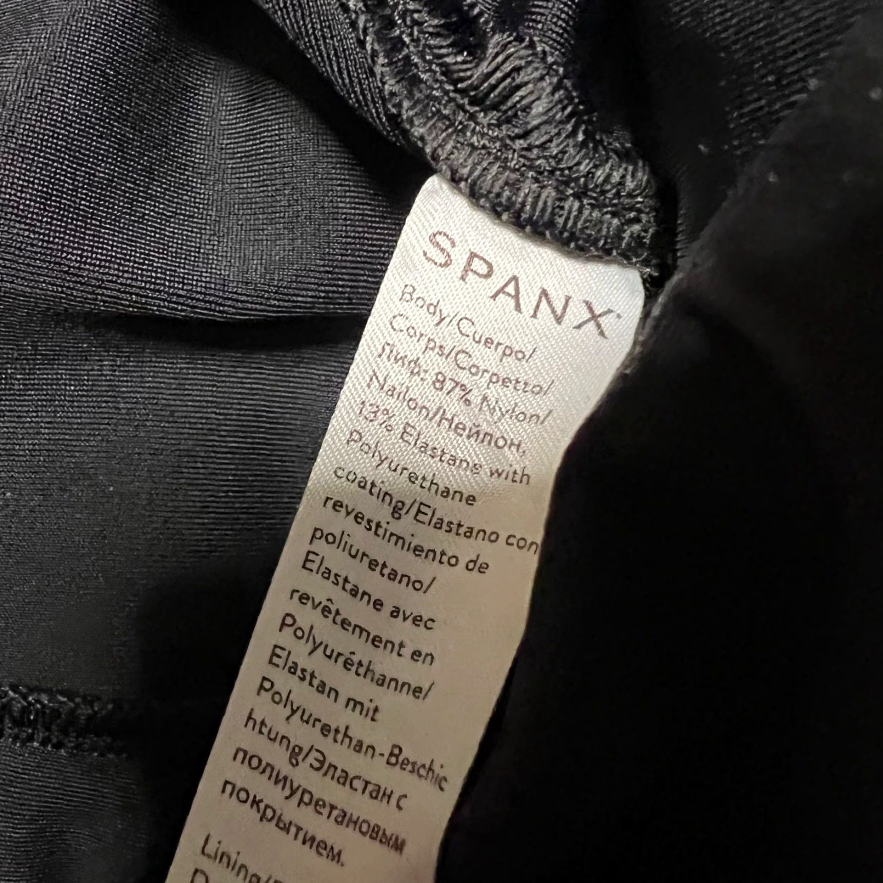 Spanx SPANX Legging Womens Medium Quilted Faux Leather Shiny MOTO Metallic Pants 20248 Black M Womens Size 32" / US 10 / IT 46 - 6 Thumbnail