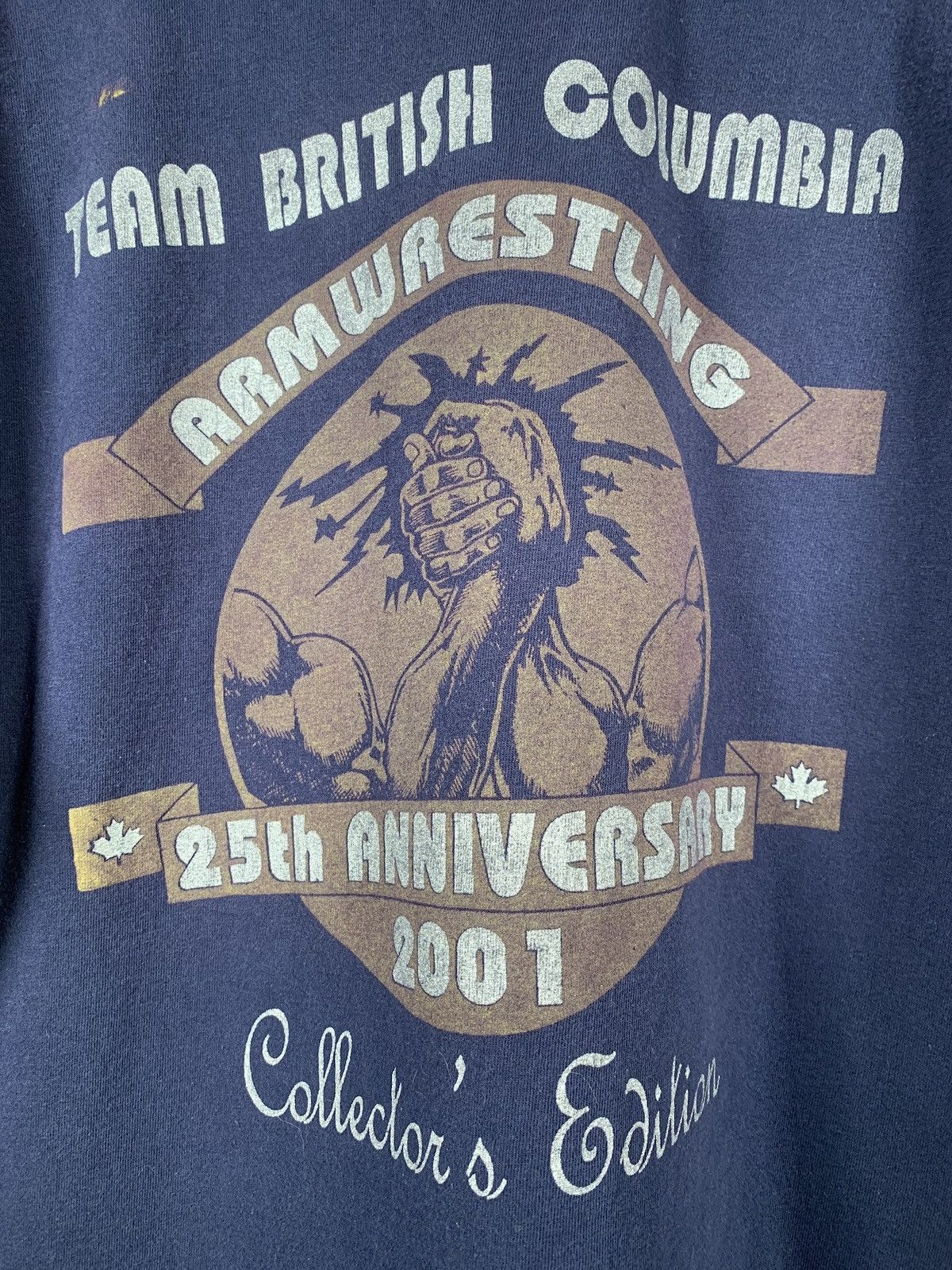 Japanese Brand × Vintage Vintage Arm Wrestling Team British Columbia 2001 T Shirt Size US XL / EU 56 / 4 - 8 Thumbnail