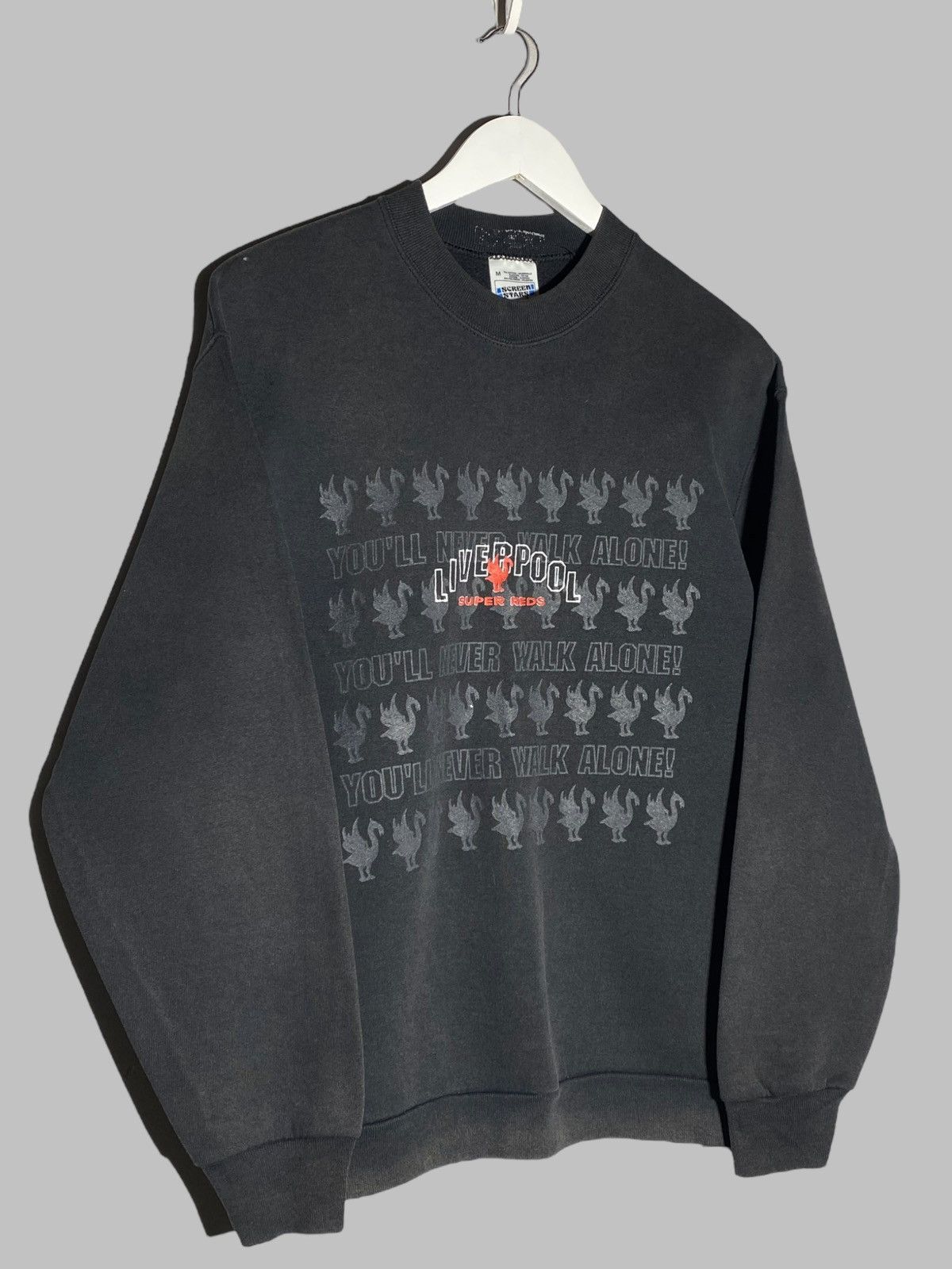 Vintage 🔥 VINTAGE 90s LIVERPOOL GRAPHIC CREWNECK SWEATSHIRT FADED 🔥 Size US M / EU 48-50 / 2 - 3 Thumbnail