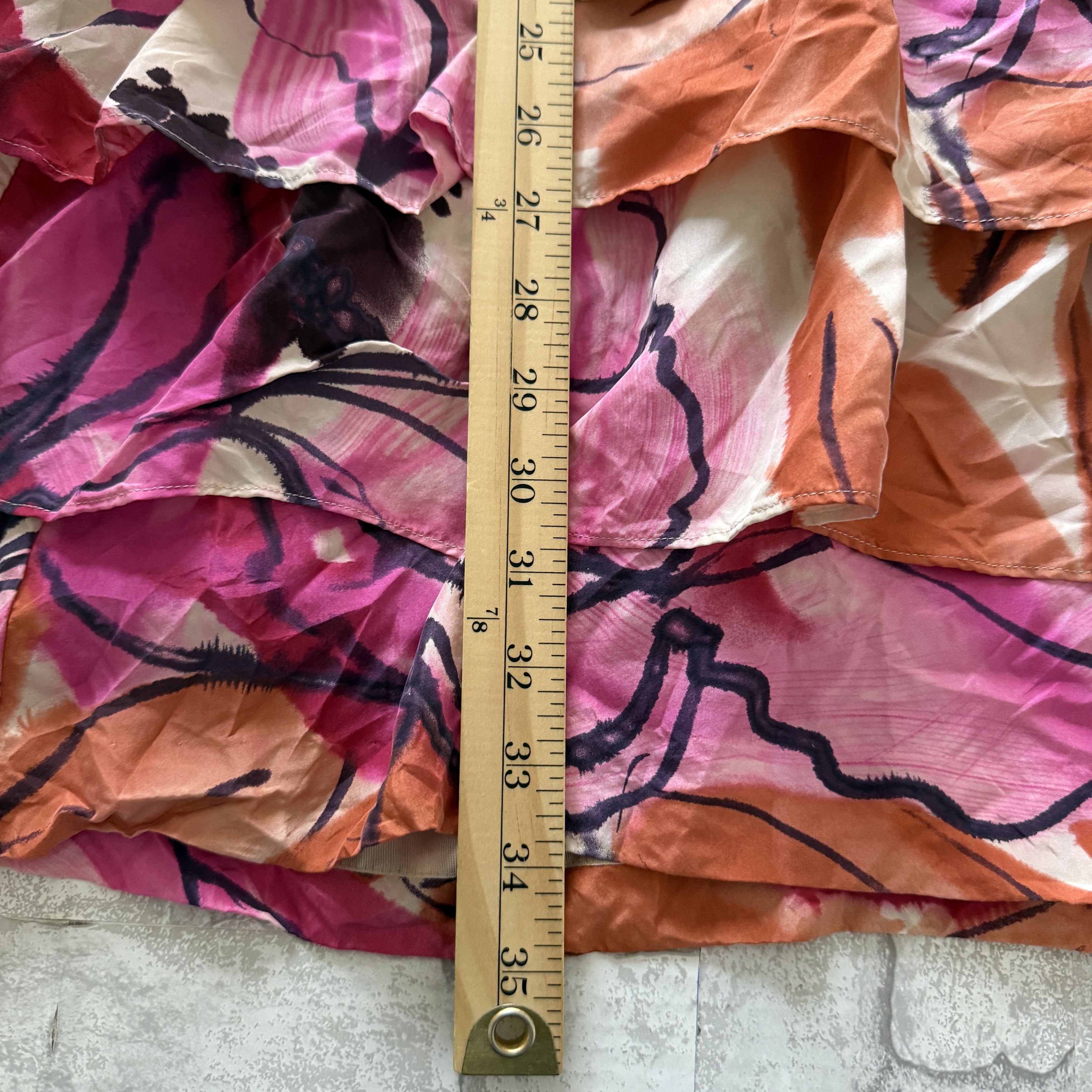 Other Moulinette Soeurs Orchid Silk Tiered Dress Fit Flare Size S / US 4 / IT 40 - 8 Thumbnail