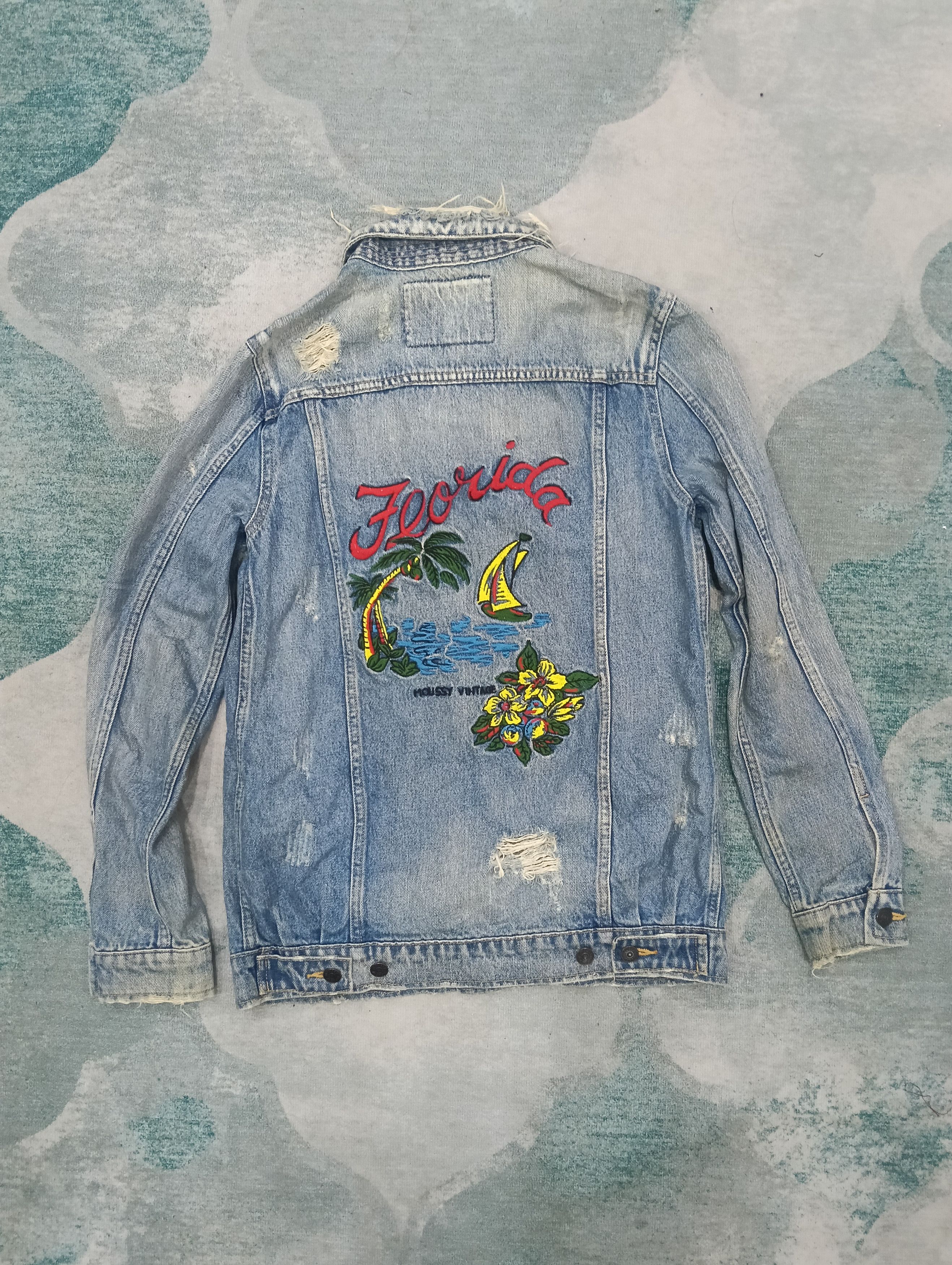 MOUSSY × Vintage Vintage Moussy Distressed Style Jacket Size L / US 10 / IT 46 - 2 Thumbnail