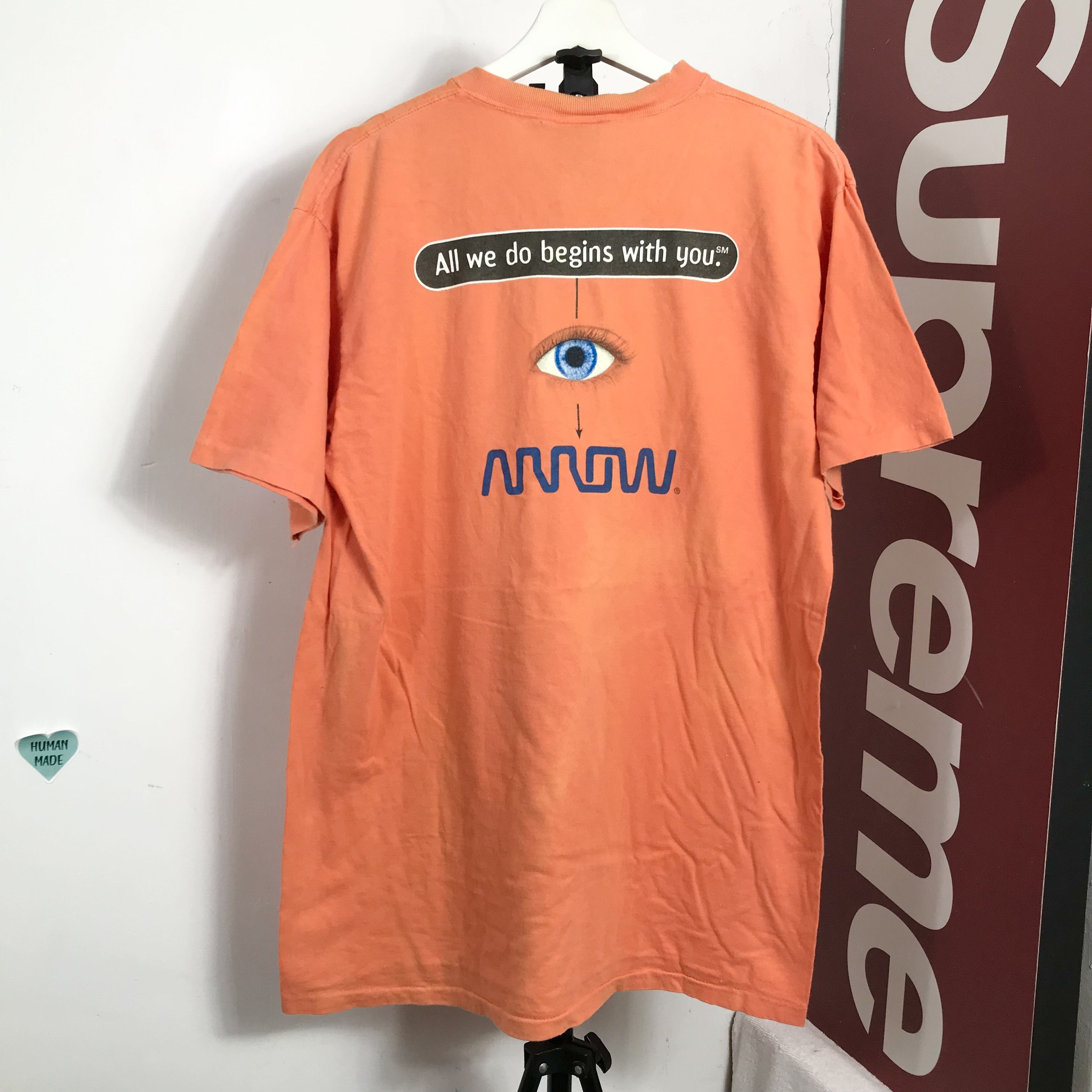 MoMA 90S Rare all we do begin with you They Show eyes HUMOR Size US XL / EU 56 / 4 - 1 Thumbnail
