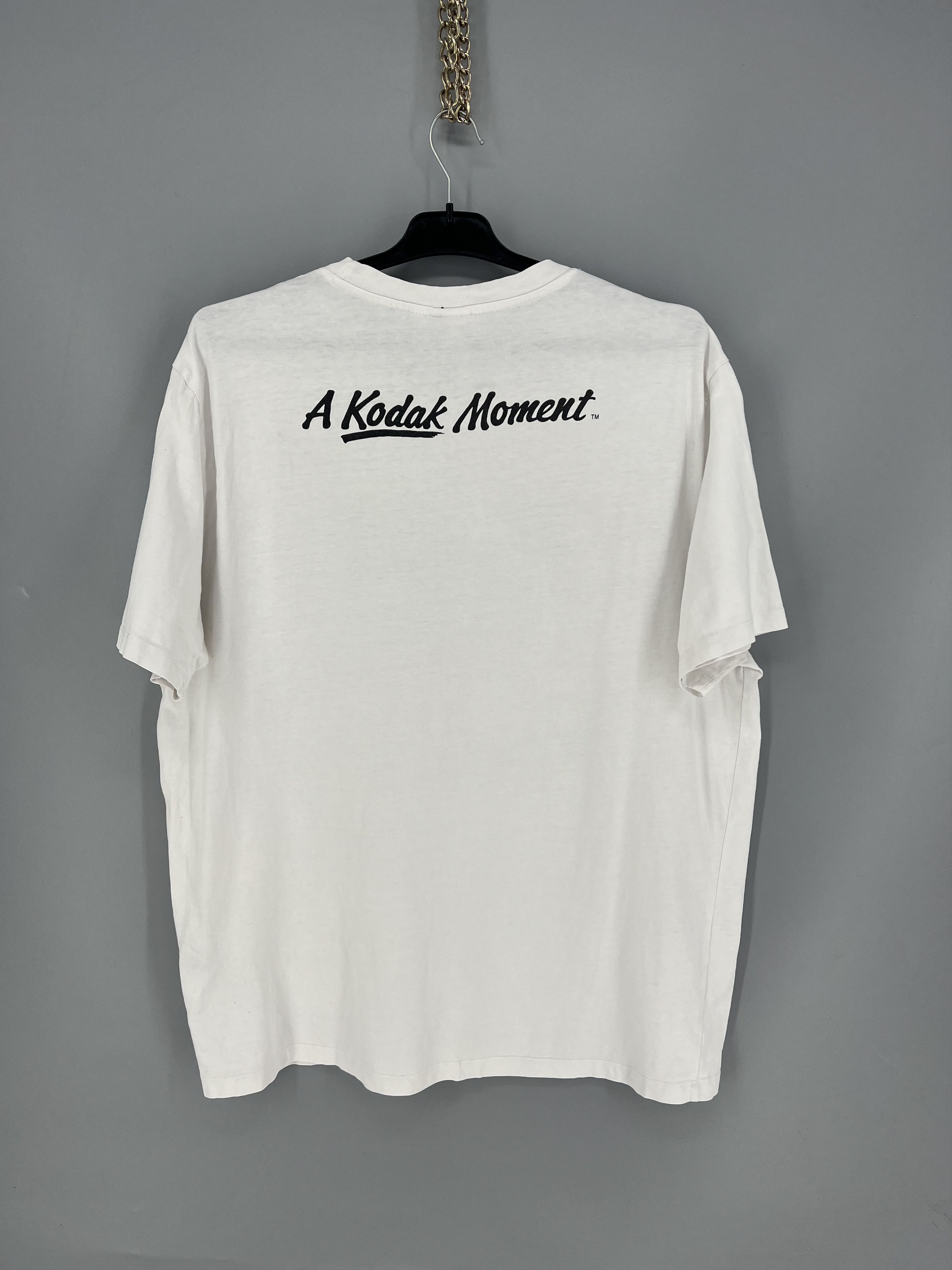 Kodak H&M~Kodak “A Kodak Moment” Men’s White T-Shirt Size XL Size US M / EU 48-50 / 2 - 10 Thumbnail