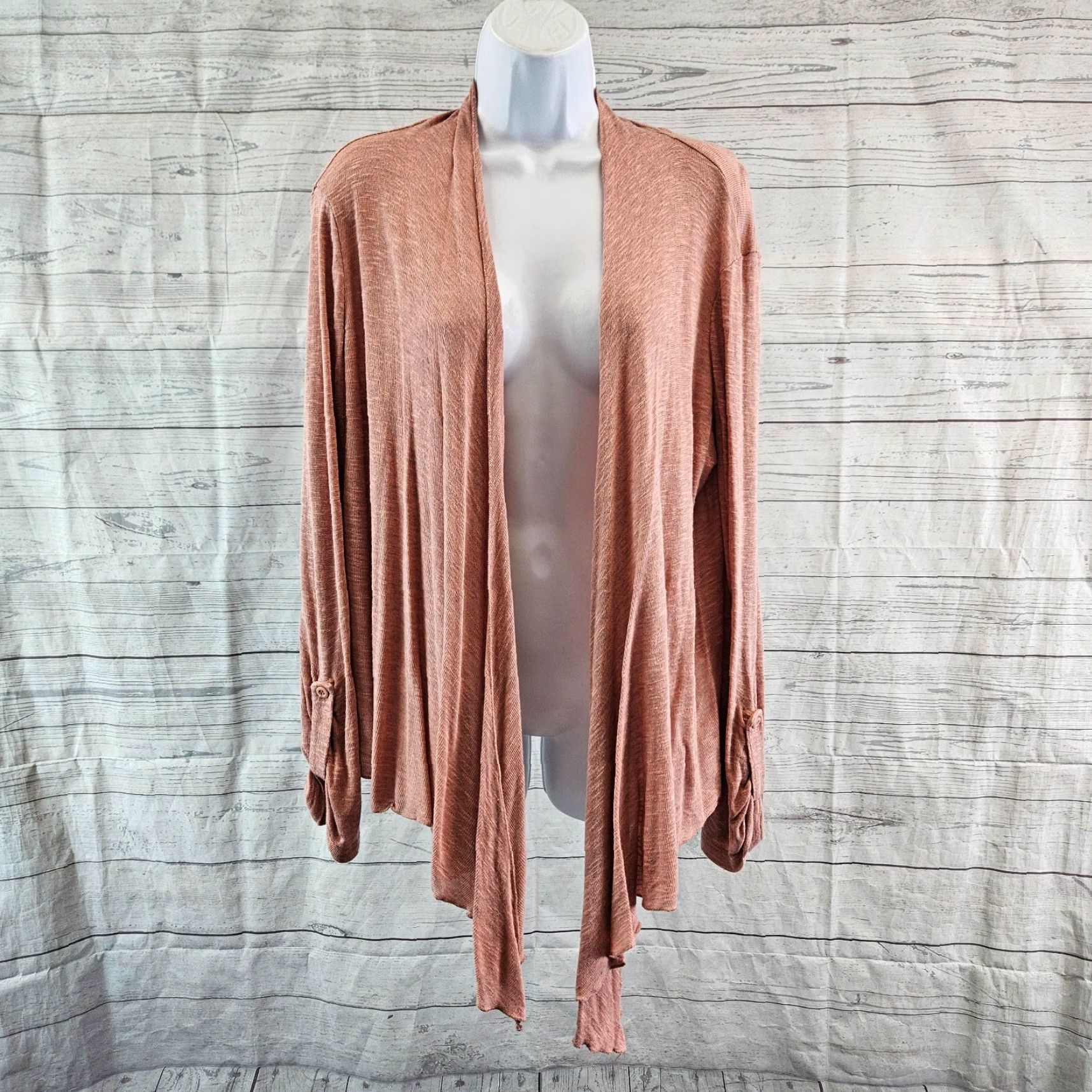 Vintage Pins and Needles Womens Cardigan Sz Medium Pink Open Front Long Sleeve M Cardigan Womens Pink Open Front Long Sleeve Sizing M Size M / US 6-8 / IT 42-44 - 2 Thumbnail