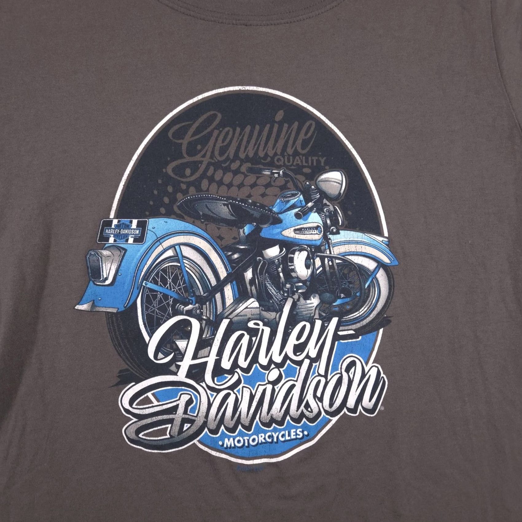 Harley Davidson Harley-Davidson Shirt Womens Medium Gray Graphic Motorcycle Tee Top Crew Neck Short Sleeve Cotton Jersey Rhinestone 2021 Vintage-Style? Size M / US 6-8 / IT 42-44 - 3 Thumbnail