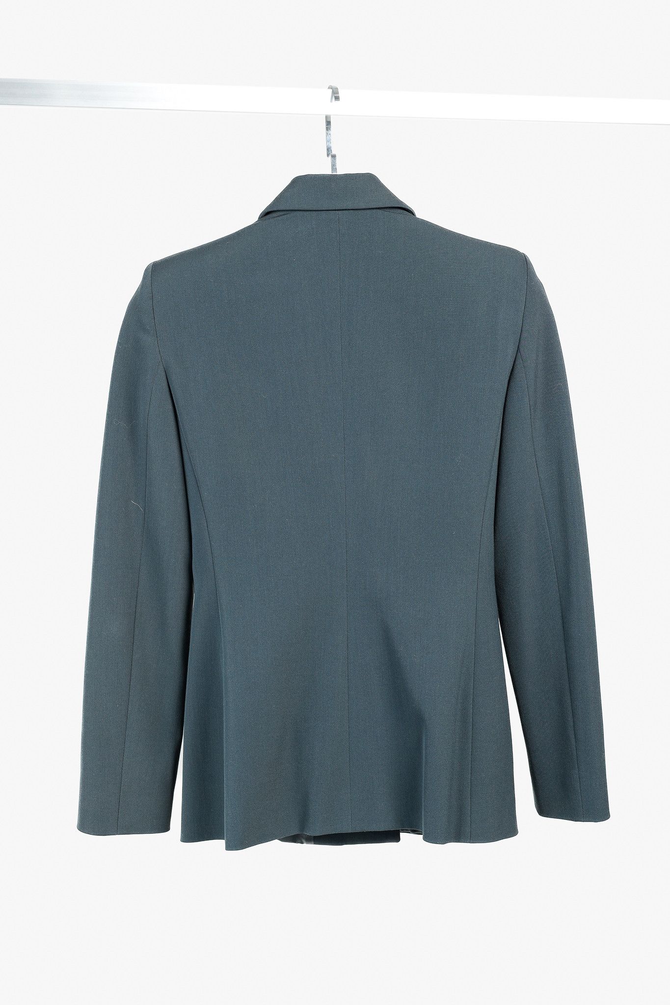 Emporio Armani Emporio Armani Minimalist Grey-Green Hidden Button Blazer Size S / US 4 / IT 40 - 2 Thumbnail