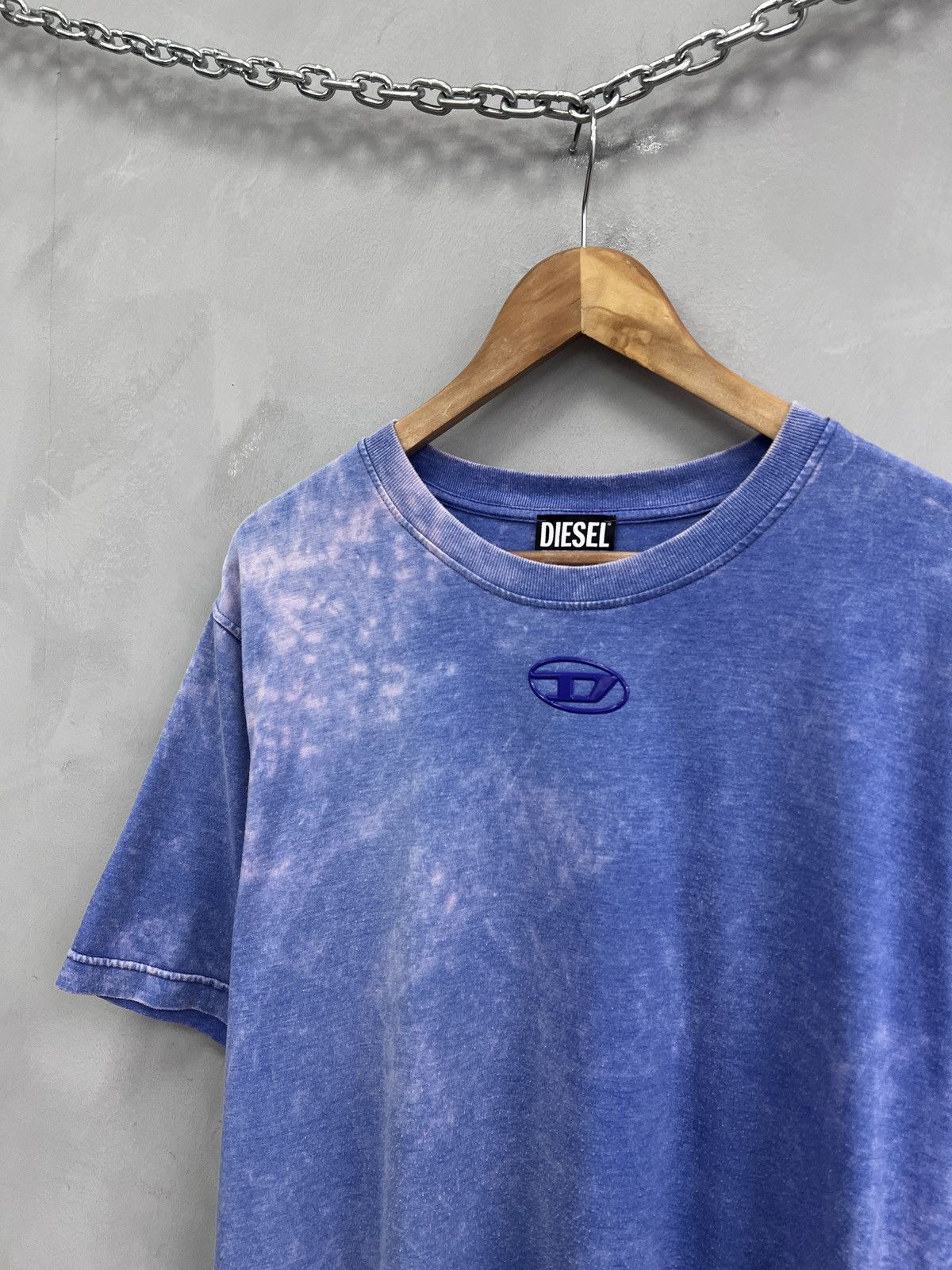 Diesel Diesel Blue Logo Washed Tee 90s Y2K Vintage Streetwear Size US L / EU 52-54 / 3 - 4 Thumbnail