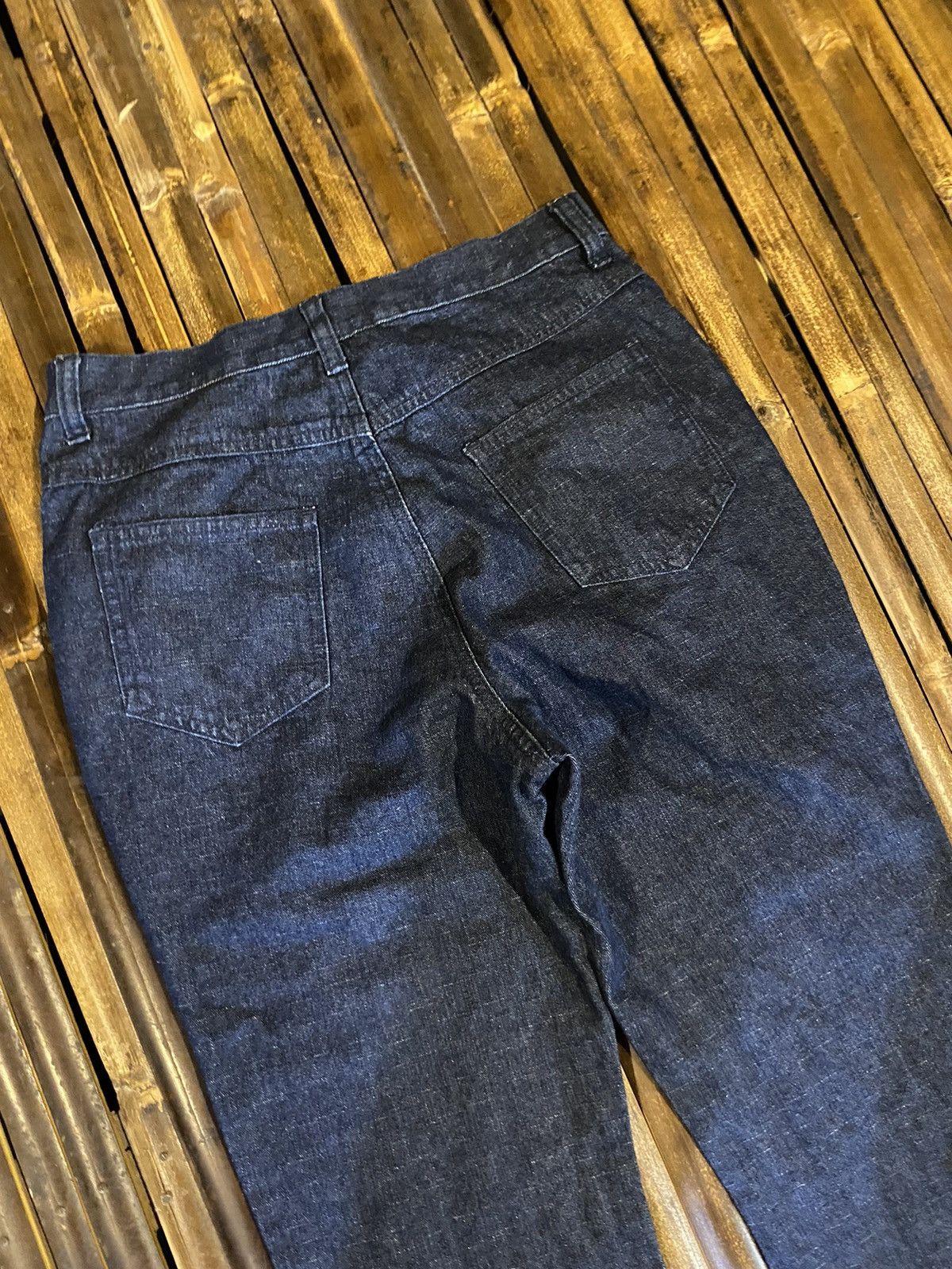 Japanese Brand BACK & FORTH FLARE DENIM PANTS Size 28" / US 6 / IT 42 - 4 Thumbnail