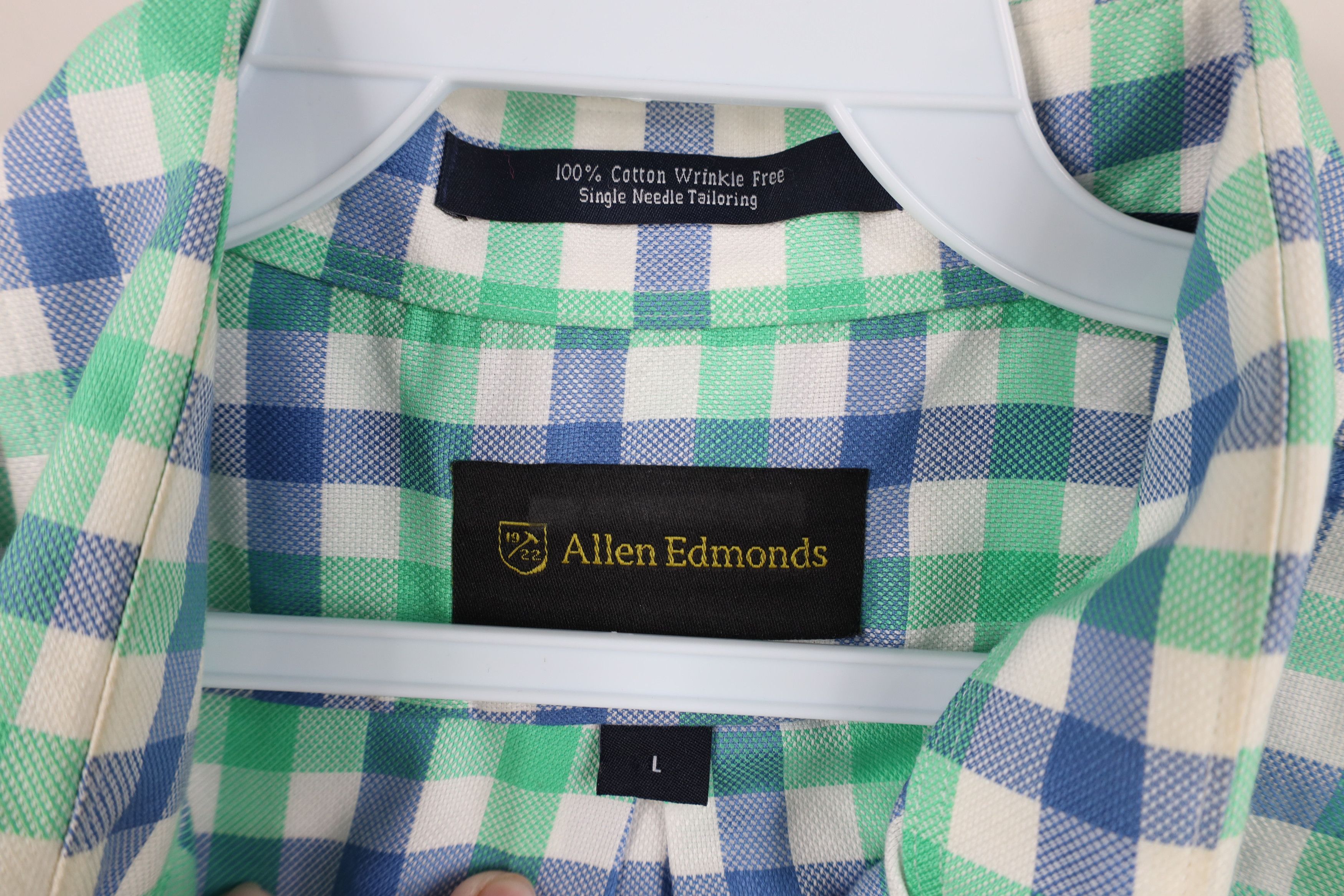 Allen Edmonds Allen Edmonds Free Single Needle Tailored Button Down Shirt Size US L / EU 52-54 / 3 - 7 Thumbnail