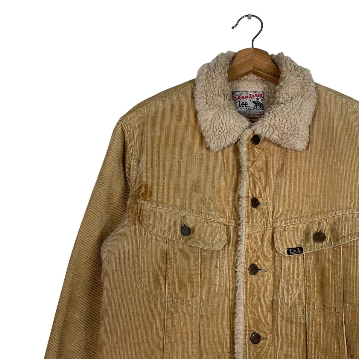 Lee LEE Storm Rider Sanforized Corduroy Sherpa Jacket #0583-C27 Size US L / EU 52-54 / 3 - 6 Thumbnail