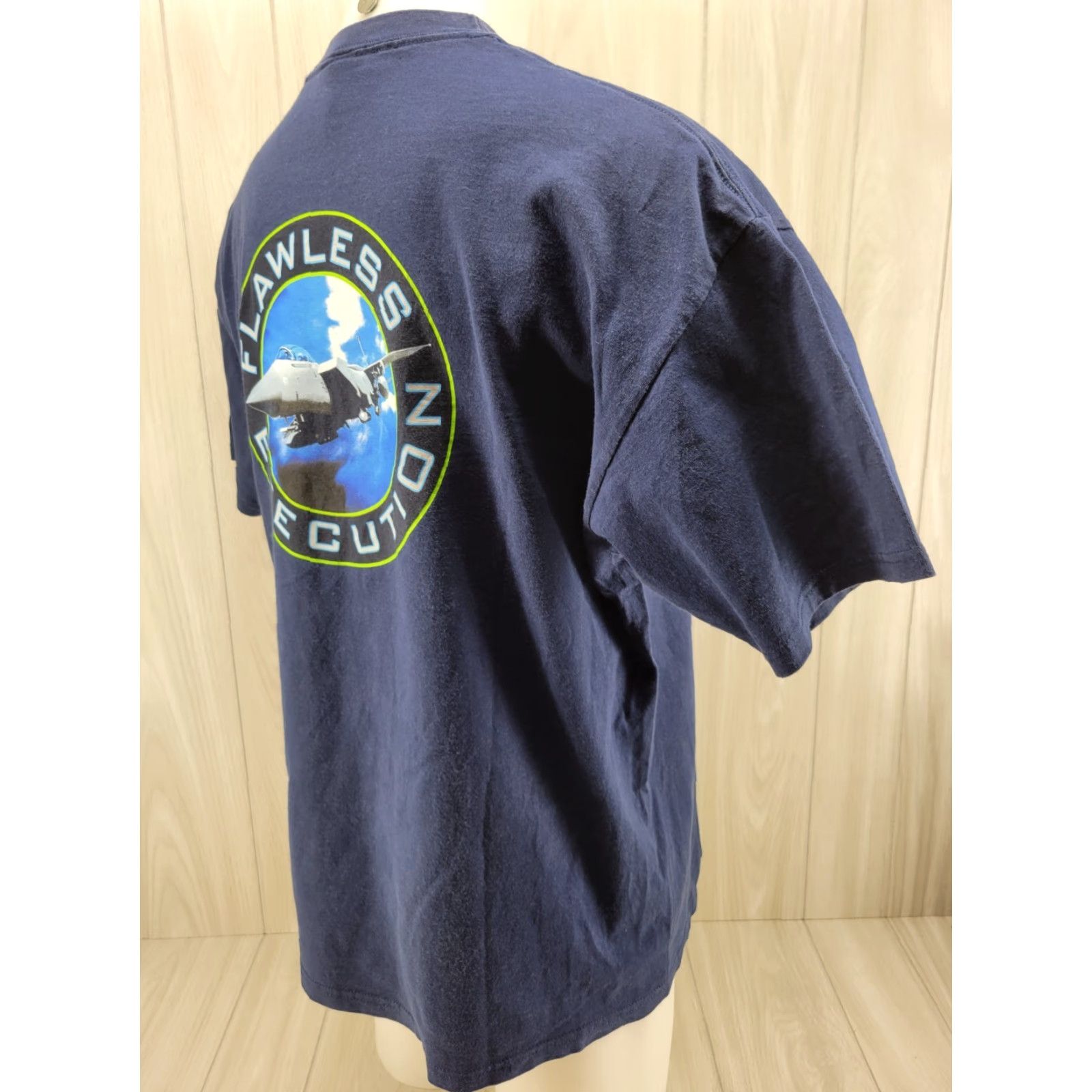Port & Company Port & Company Afterburnner Flawless Execution Shirt Blue Jet Fighter Men's XL T-Shirt Short Sleeve Cotton Regular Size US XL / EU 56 / 4 - 6 Thumbnail