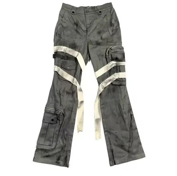 Other Punk Rock Heavy Industrial Detachable Streamer Cargo Pants Size US 32 / EU 48 - 1 Thumbnail