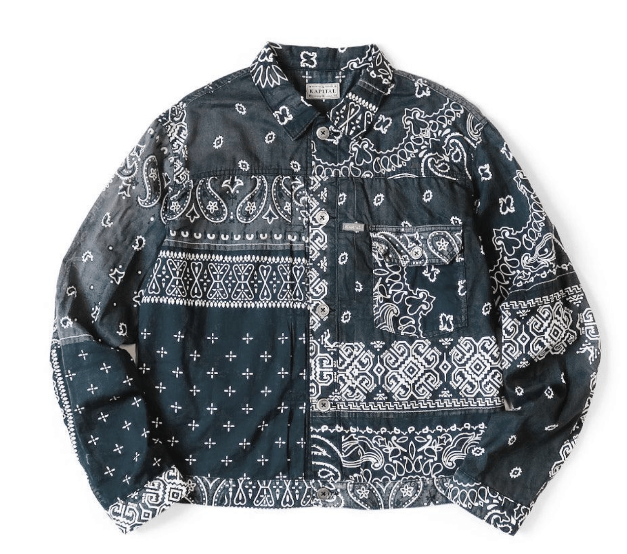 【Kapital】bandana patchwork jacket マルーン 4 Kapital】bandana patchwork jacket マルーン 4 - メルカリ