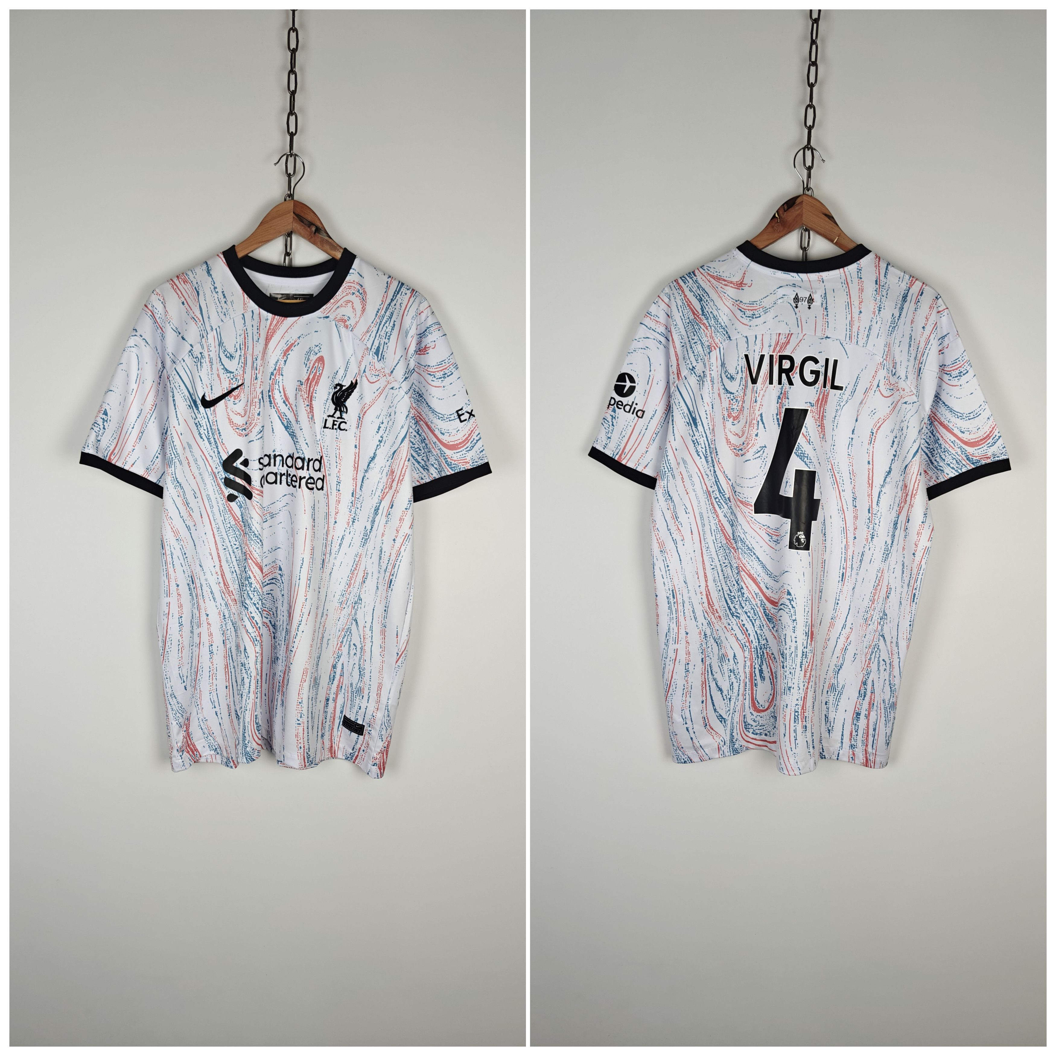 Nike Nike Liverpool FC Away Jersey Virgil #4 Soccer Shirt L Size US XL / EU 56 / 4 - 1 Thumbnail
