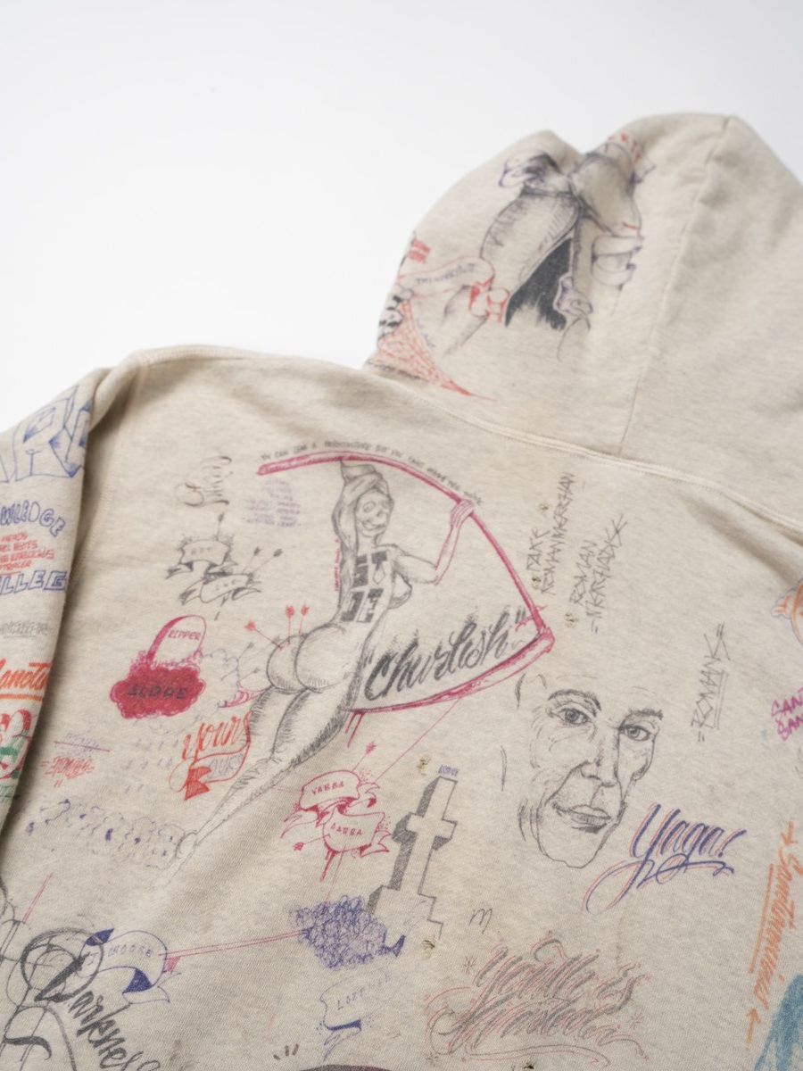 Born X Raised × Saint Michael Saint Michael x Born X Raised Graffiti Hoodie Size US M / EU 48-50 / 2 - 8 Thumbnail
