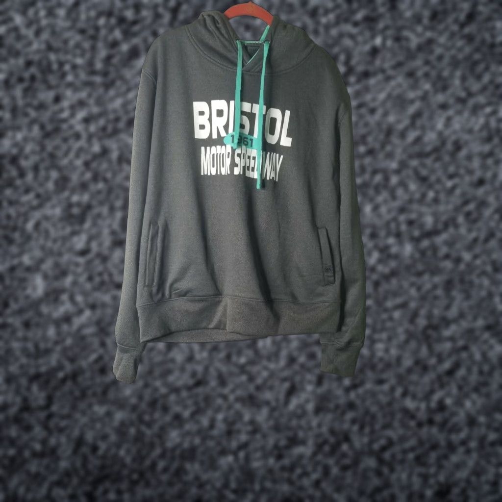 Vintage Womens XL Blue 84 Bristol Motor Speedway Sweatshirt Hoodie Gray (Athleisure) Size XL / US 12-14 / IT 48-50 - 1 Thumbnail