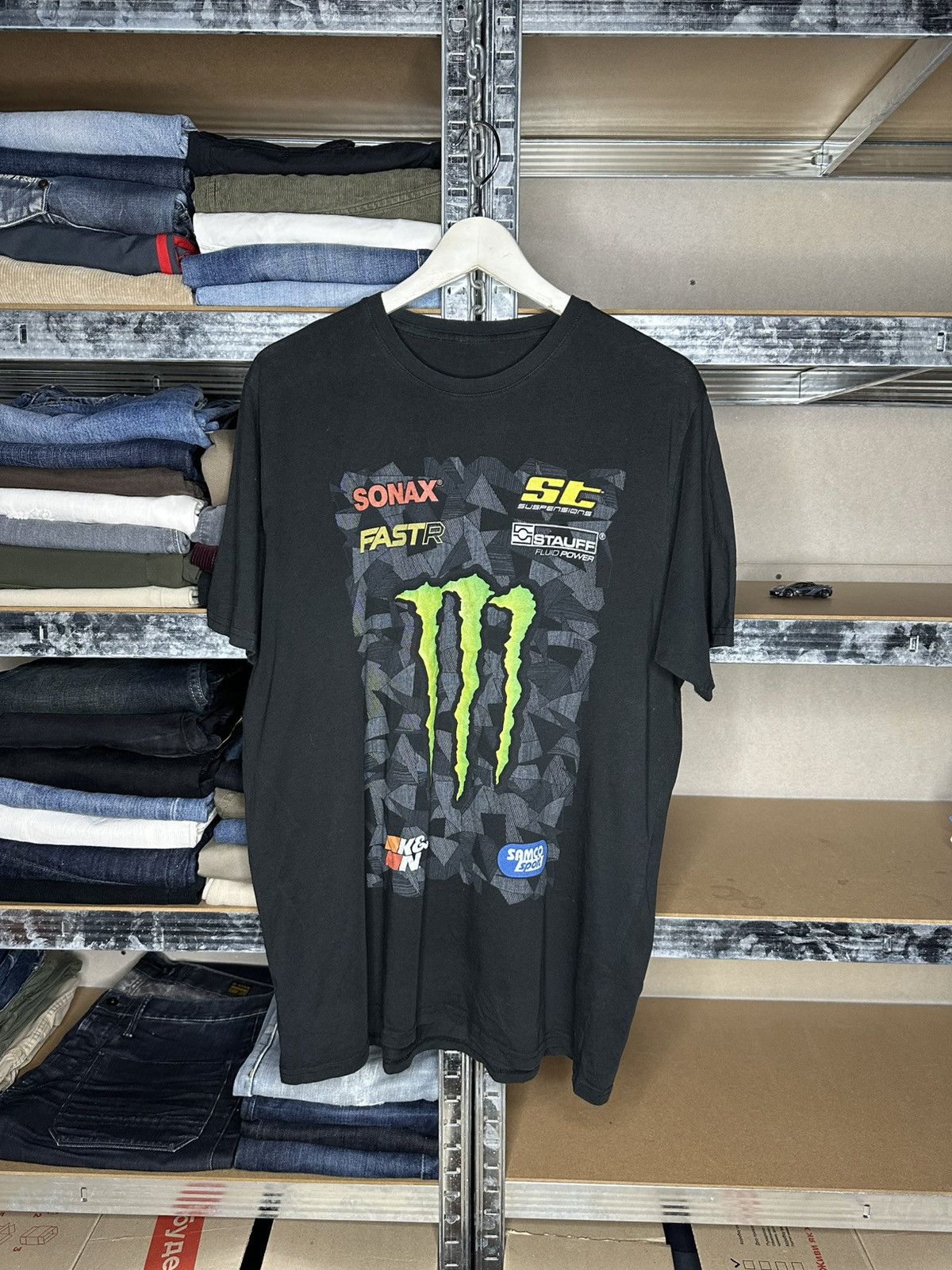 NASCAR Monster Energy Racing Graphic T-Shirt Size US XL / EU 56 / 4 - 1 Thumbnail