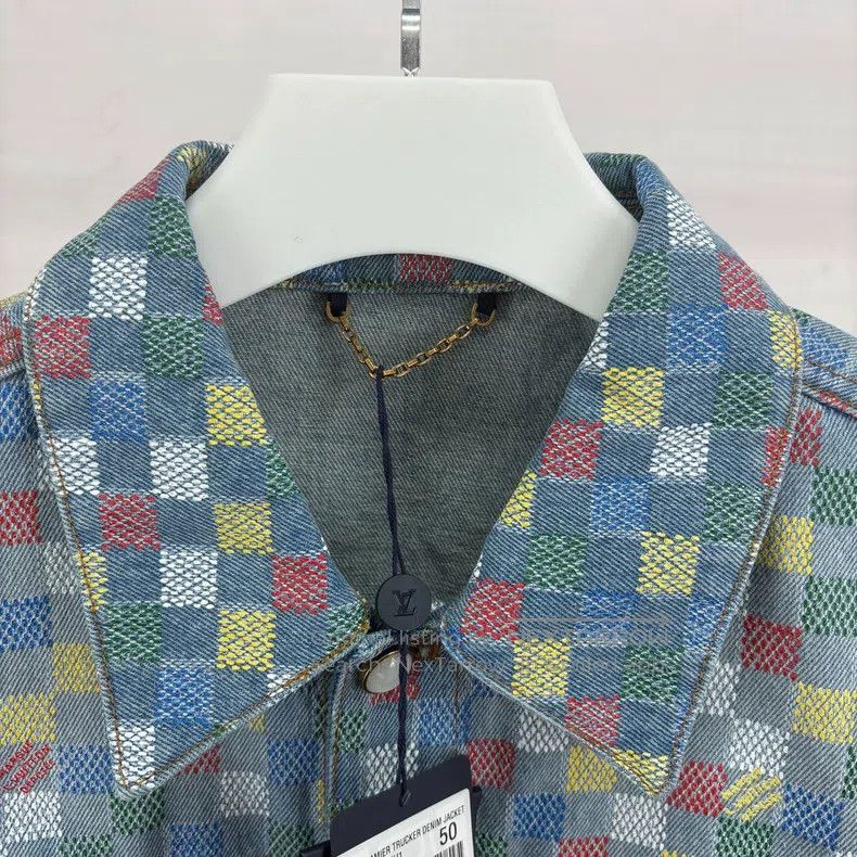 Louis Vuitton Louis Vuitton SS25 FEDON Color Checkerboard Denim Jacket Size US M / EU 48-50 / 2 - 4 Thumbnail