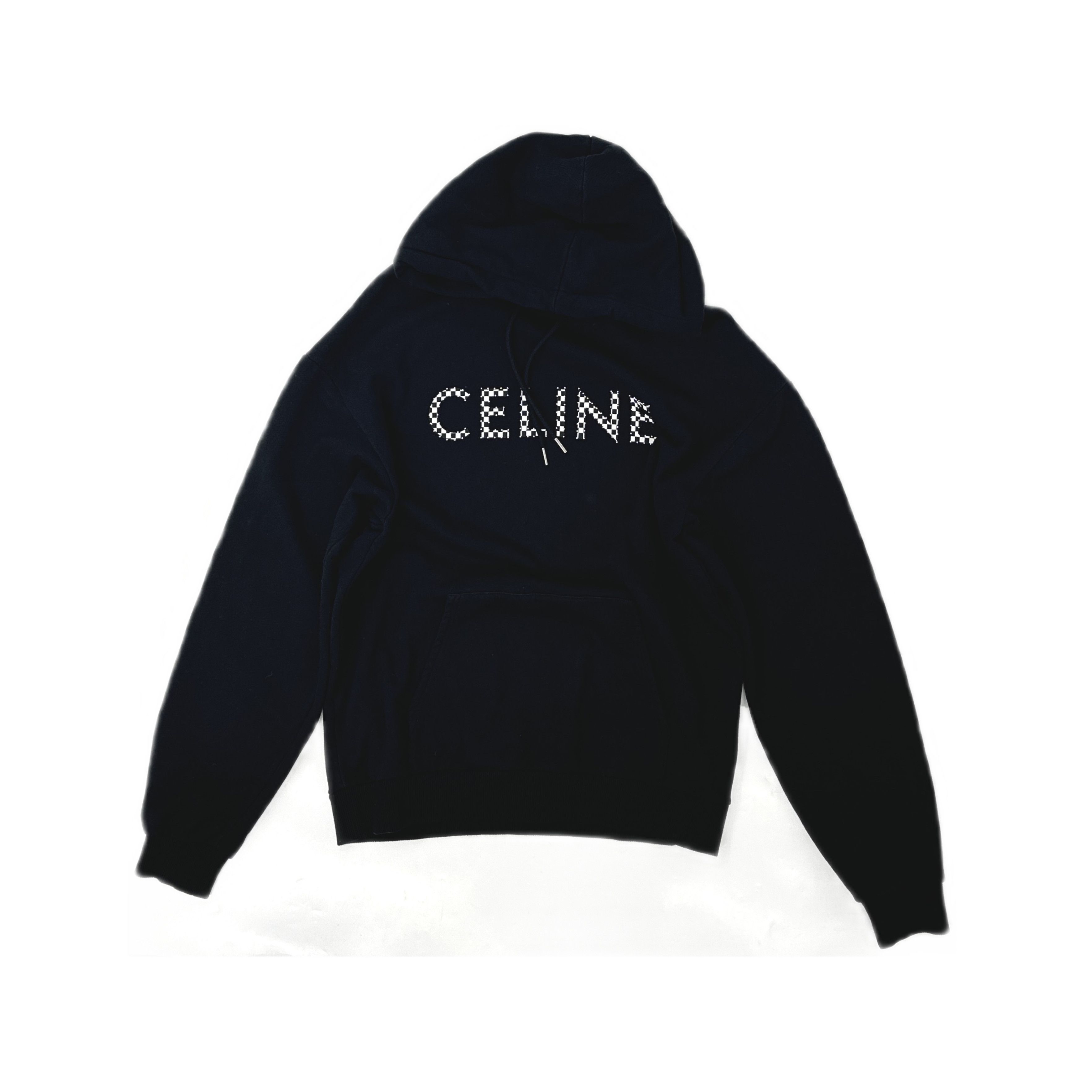 Celine Celine Checkered Logo Hoodie Size M Size US M / EU 48-50 / 2 - 1 Thumbnail