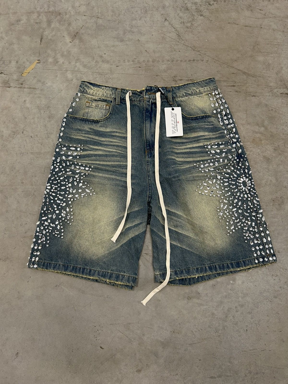 Vale Forever Valley Dreams Blue Sirens Jean Shorts Jorts 34
