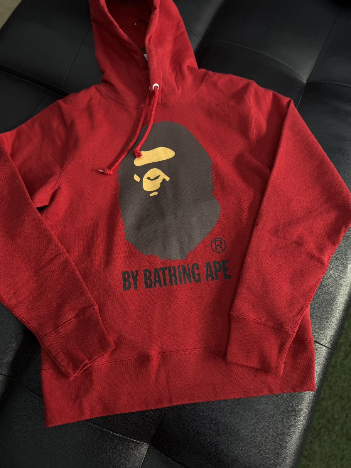Bape Bape Hoodie Pullover Red Basic Logo Size Small (NEW) Size US S / EU 44-46 / 1 - 5 Thumbnail