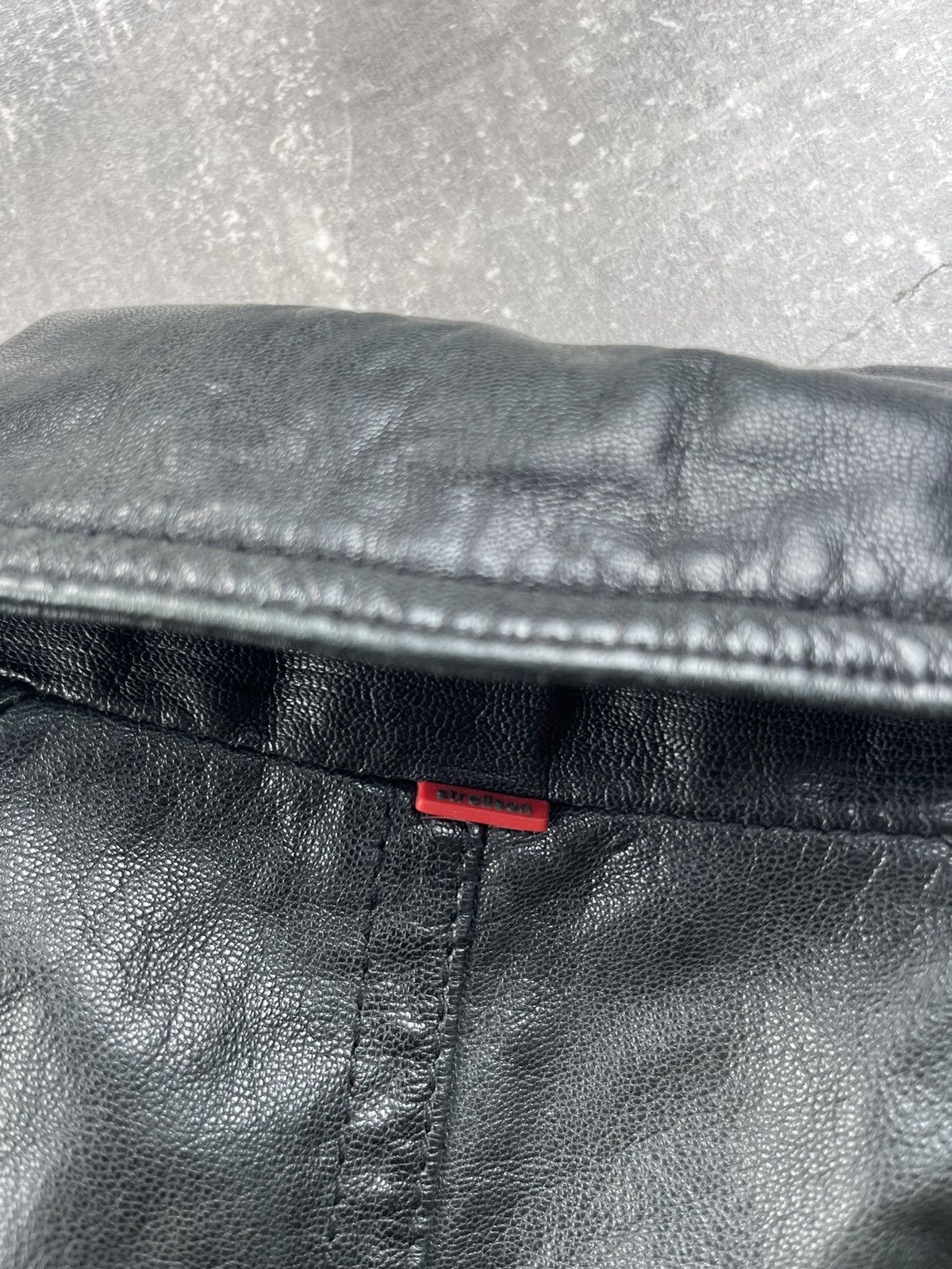 Genuine Leather × Strellson Strellson Leather Zip Biker Goal Nappa Taylor Swiss Jacket Size US S / EU 44-46 / 1 - 12 Thumbnail