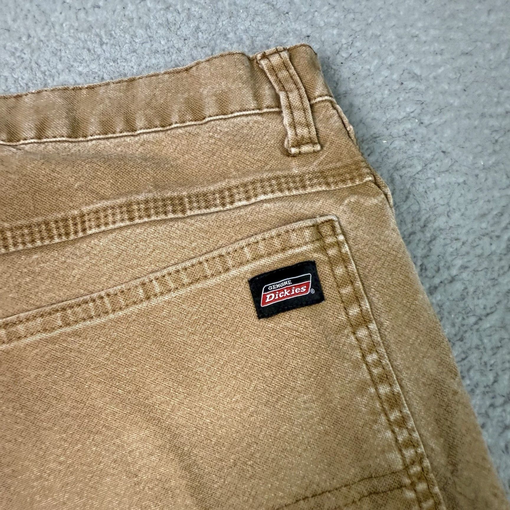 Dickies Dickies Workwear Carpenter Pants Jeans 36 Brown Distressed Canvas 80s 90s Punk Rock USA Mens Regular Straight Size US 38 / EU 54 - 4 Thumbnail