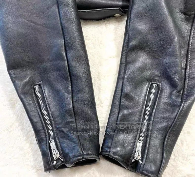Schott Schott Leather coat Size US XXS / EU 40 - 6 Thumbnail